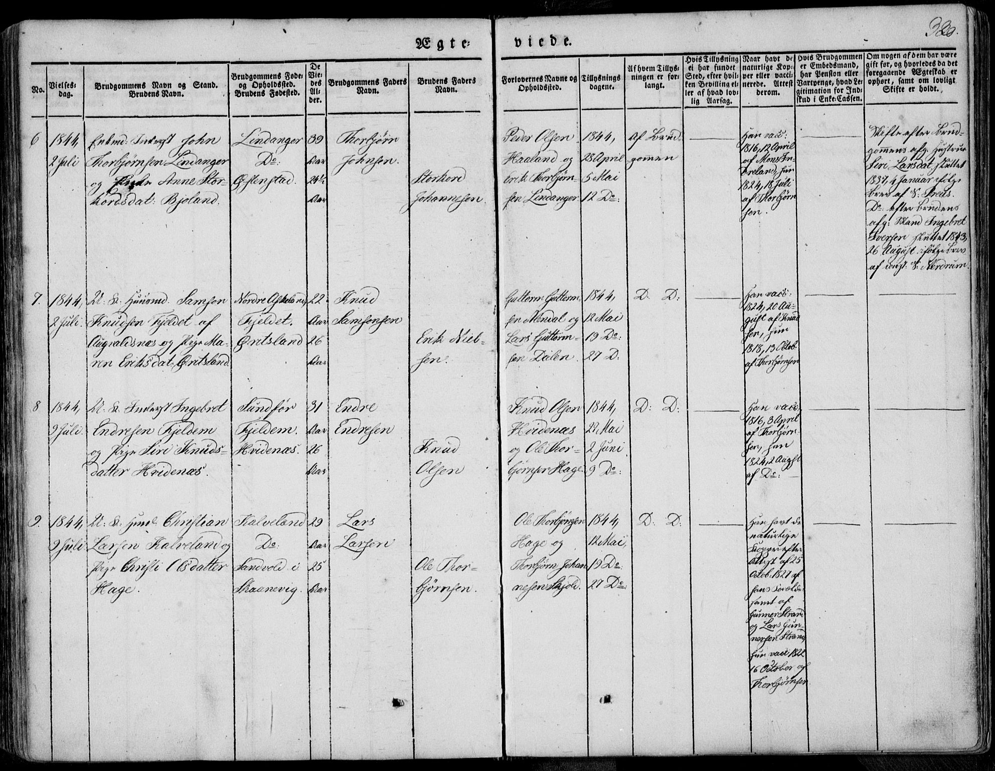 Skjold sokneprestkontor, AV/SAST-A-101847/H/Ha/Haa/L0006: Parish register (official) no. A 6.1, 1835-1858, p. 330