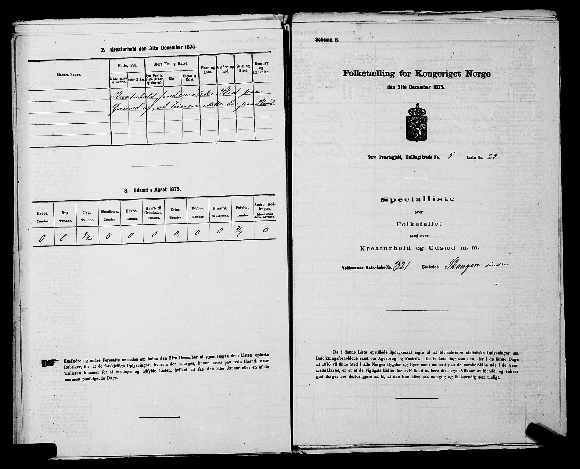 SAKO, 1875 census for 0633P Nore, 1875, p. 693