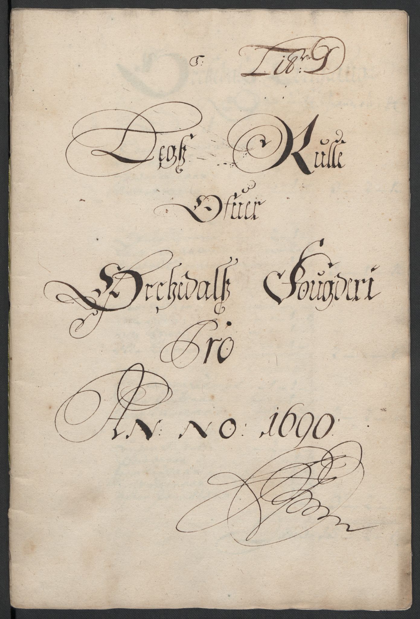 Rentekammeret inntil 1814, Reviderte regnskaper, Fogderegnskap, AV/RA-EA-4092/R58/L3936: Fogderegnskap Orkdal, 1689-1690, p. 338