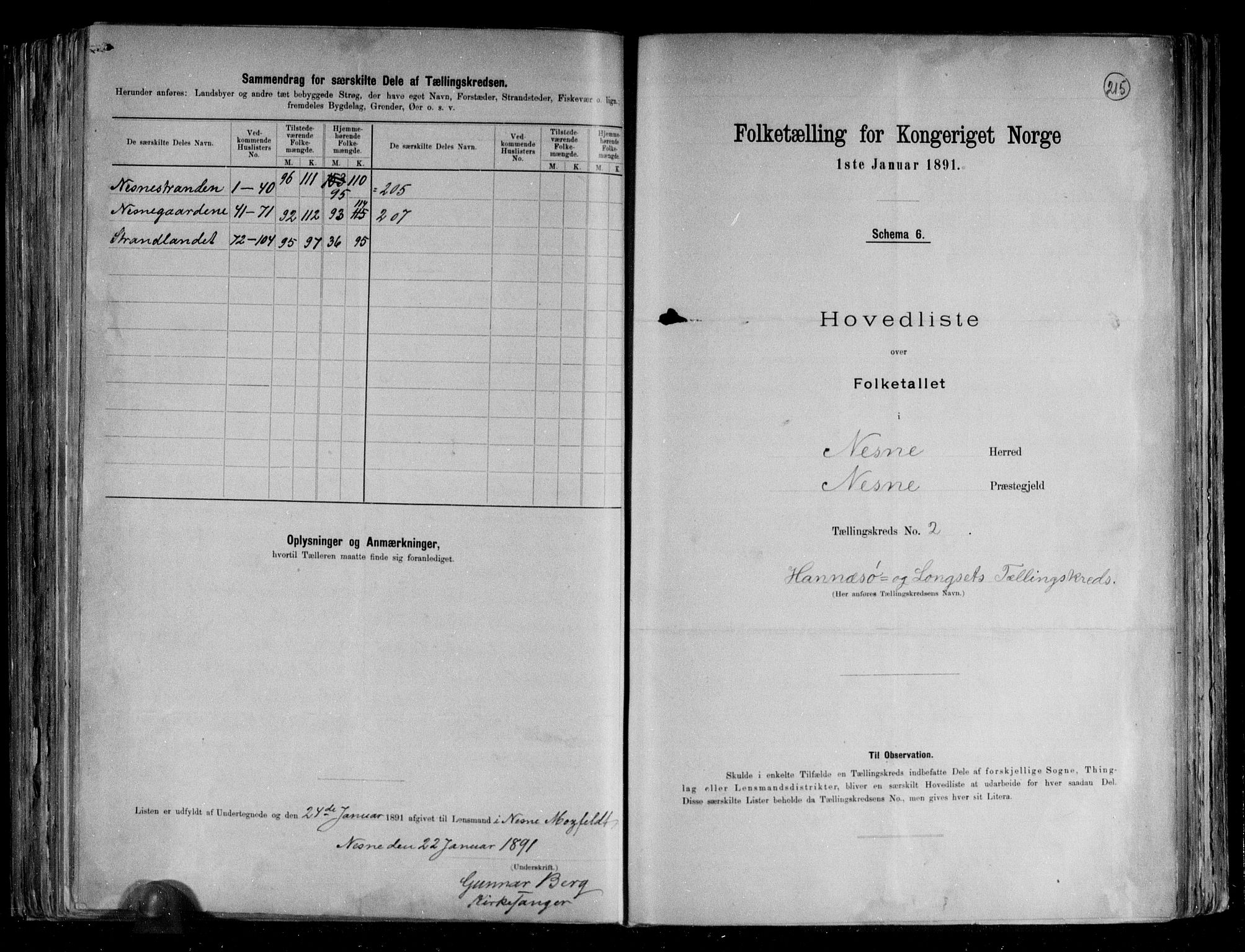 RA, 1891 census for 1828 Nesna, 1891, p. 6