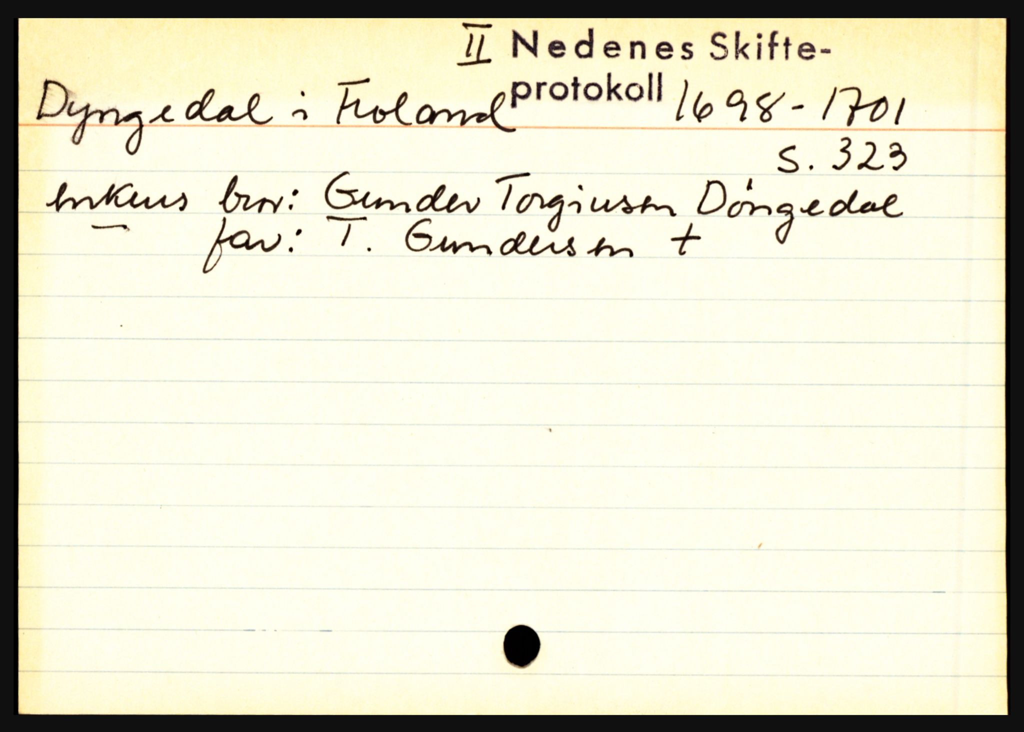 Nedenes sorenskriveri før 1824, AV/SAK-1221-0007/H, p. 5511