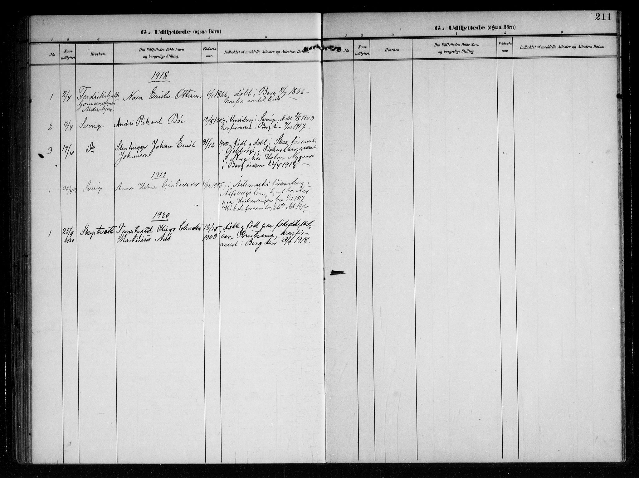 Berg prestekontor Kirkebøker, AV/SAO-A-10902/F/Fa/L0008: Parish register (official) no. I 8, 1902-1920, p. 211