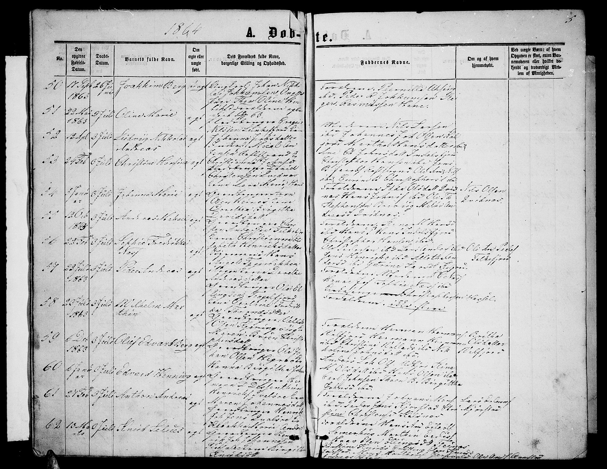 Ministerialprotokoller, klokkerbøker og fødselsregistre - Nordland, AV/SAT-A-1459/888/L1266: Parish register (copy) no. 888C04, 1864-1877, p. 5