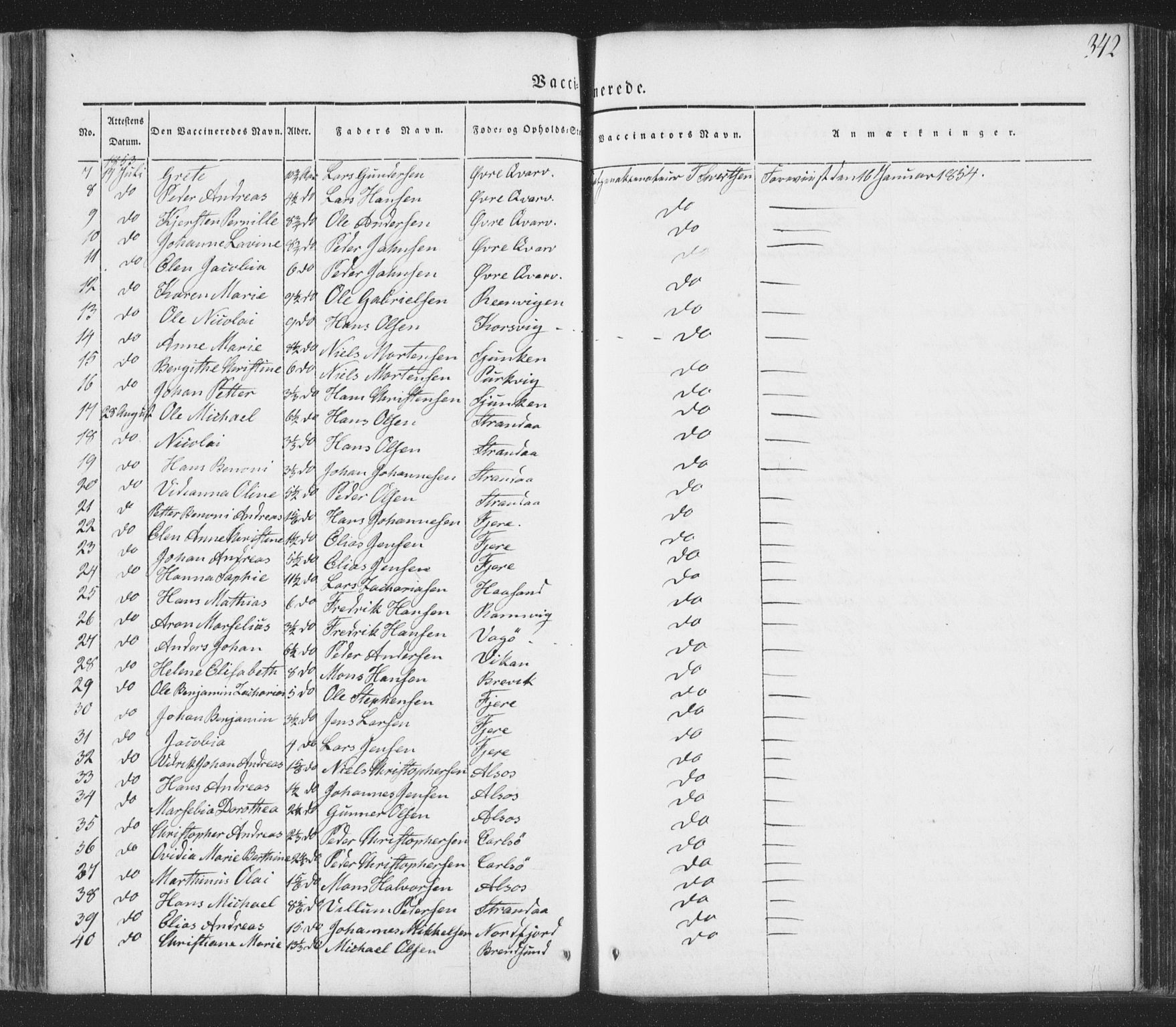 Ministerialprotokoller, klokkerbøker og fødselsregistre - Nordland, SAT/A-1459/853/L0769: Parish register (official) no. 853A08, 1836-1856, p. 342