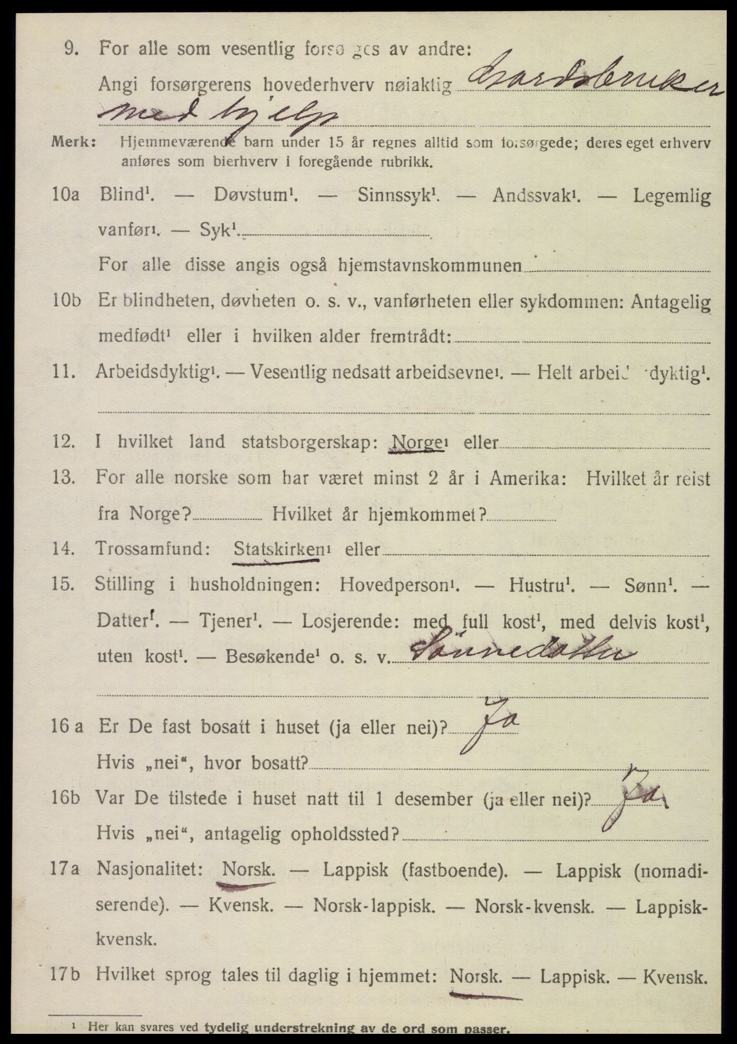 SAT, 1920 census for Hattfjelldal, 1920, p. 783