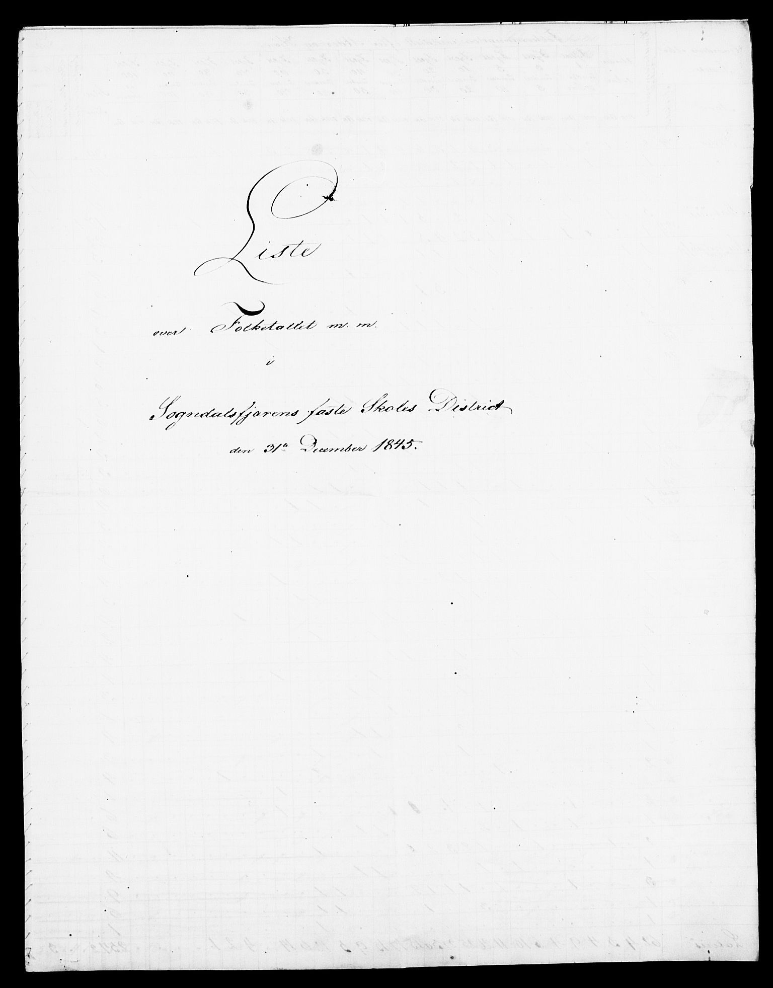 , Census 1845 for Sogndal, 1845, p. 28