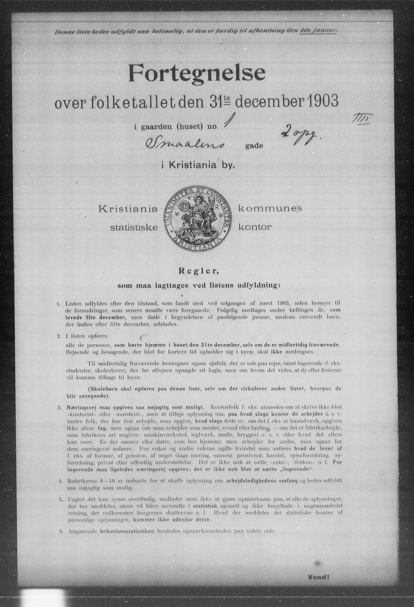 OBA, Municipal Census 1903 for Kristiania, 1903, p. 18728