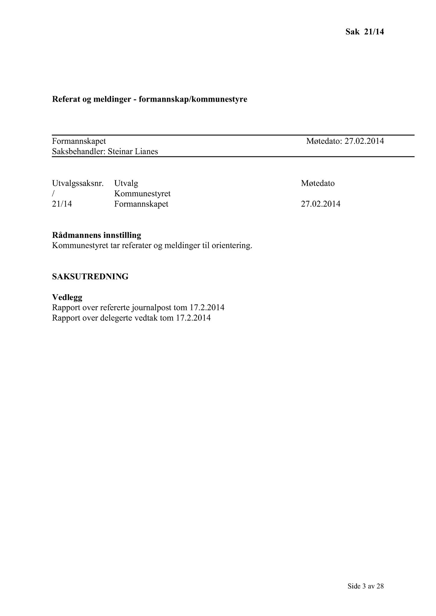 Klæbu Kommune, TRKO/KK/02-FS/L007: Formannsskapet - Møtedokumenter, 2014, p. 509