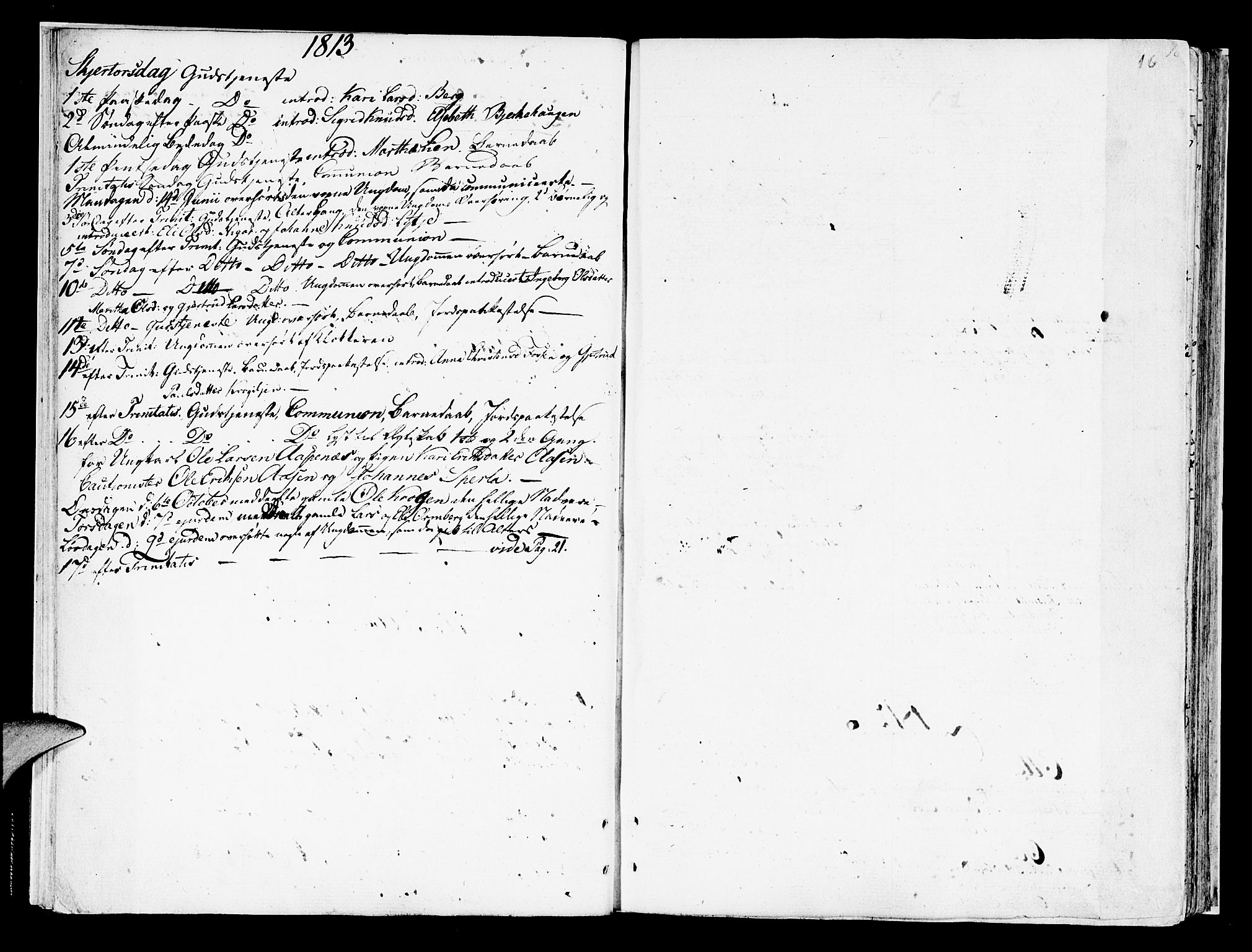 Jostedal sokneprestembete, AV/SAB-A-80601/H/Haa/Haaa/L0003: Parish register (official) no. A 3, 1807-1837, p. 16