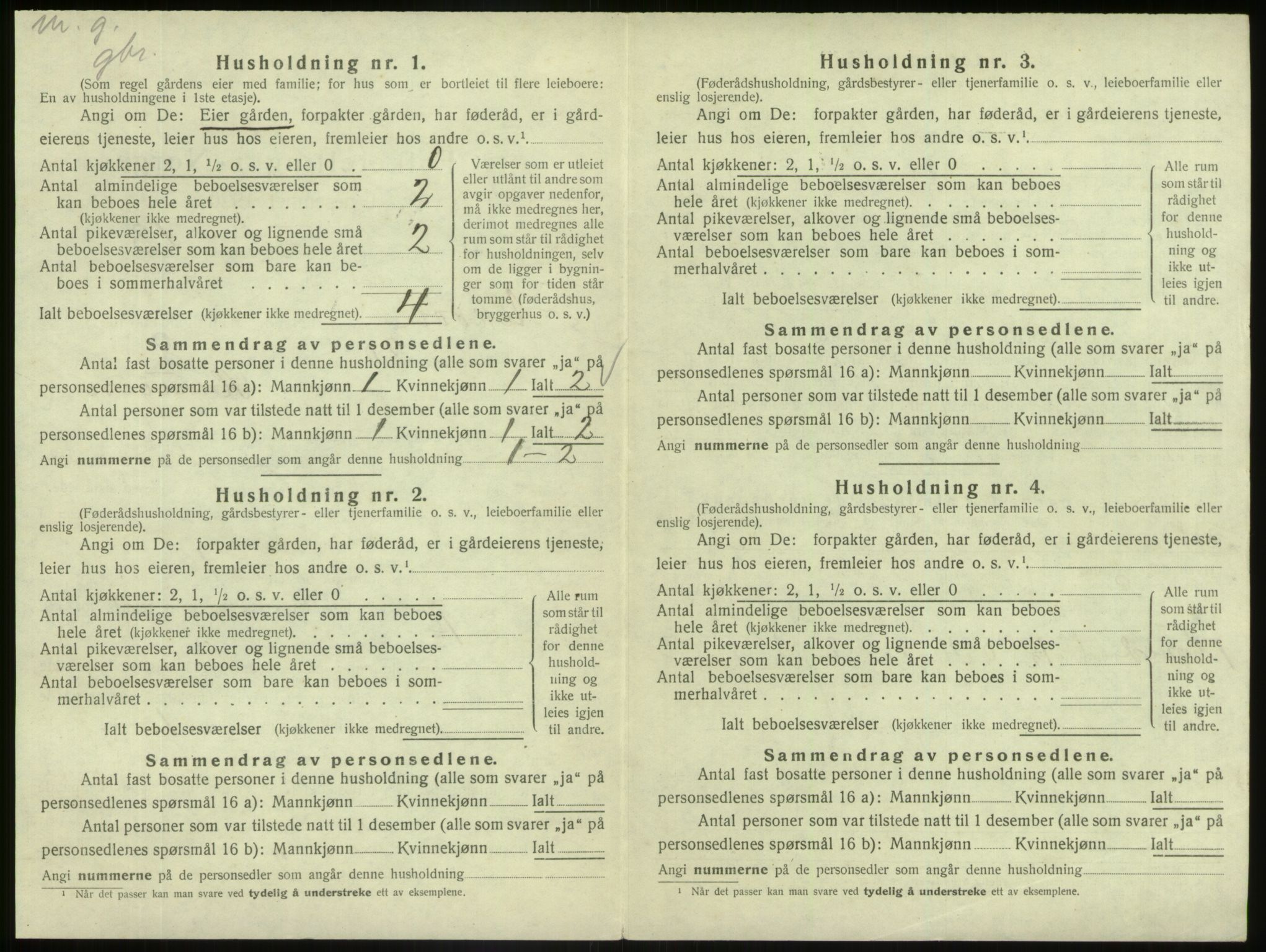 SAB, 1920 census for Askvoll, 1920, p. 265