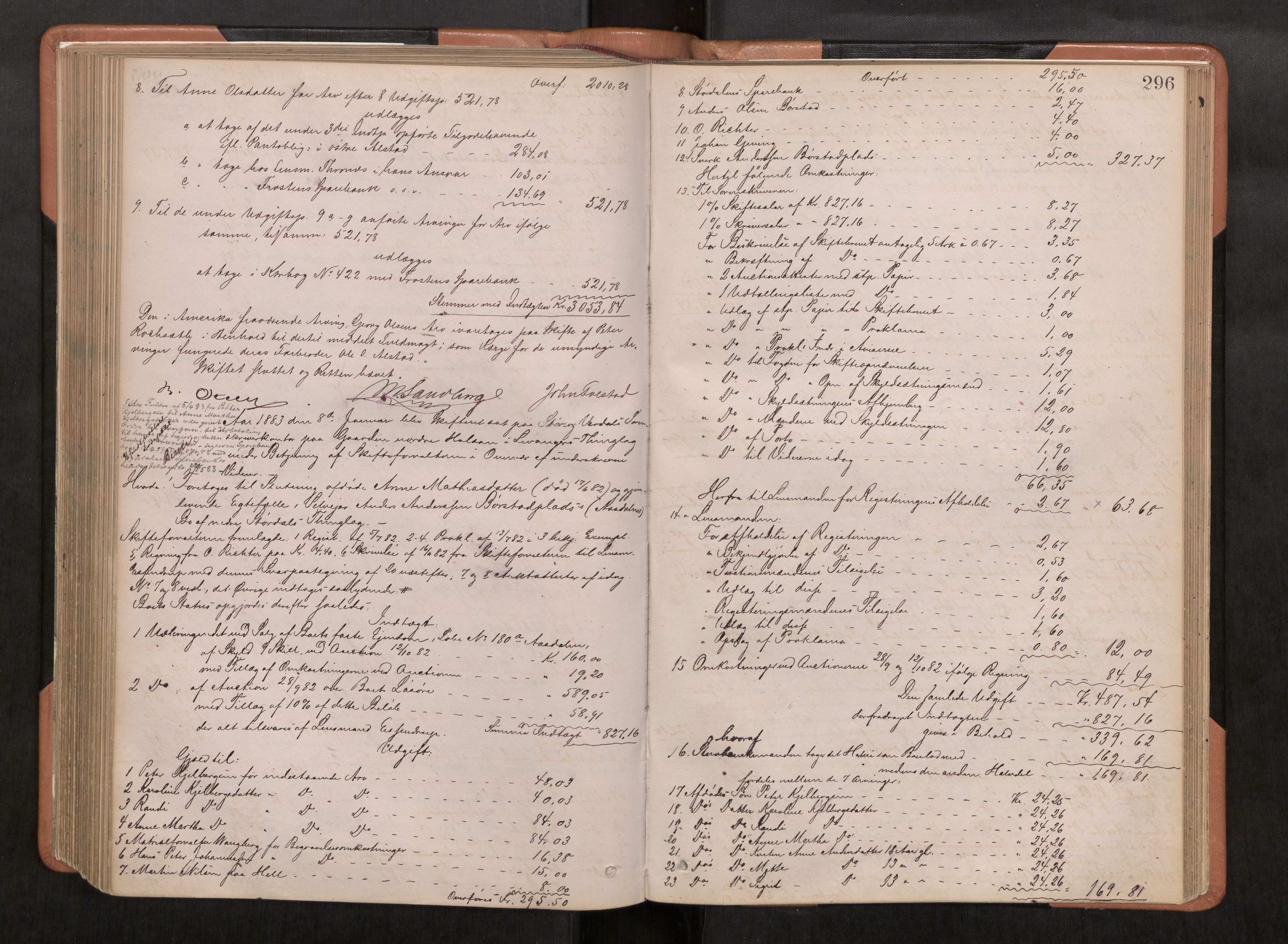 Stjør- og Verdal sorenskriveri, AV/SAT-A-4167/1/3/3A/L0044: Skifteslutningsprotokoll, 1877-1884, p. 296