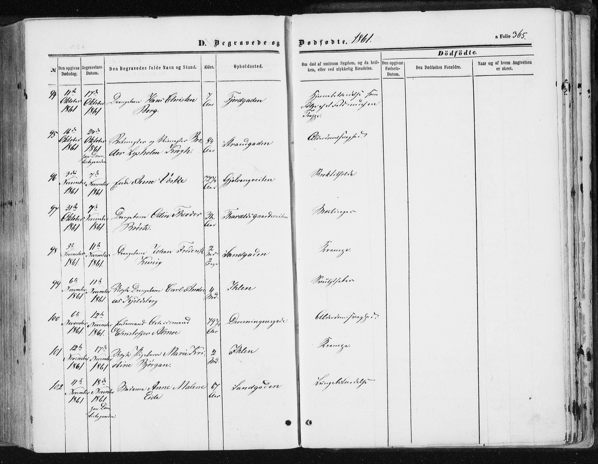 Ministerialprotokoller, klokkerbøker og fødselsregistre - Sør-Trøndelag, AV/SAT-A-1456/602/L0115: Parish register (official) no. 602A13, 1860-1872, p. 365