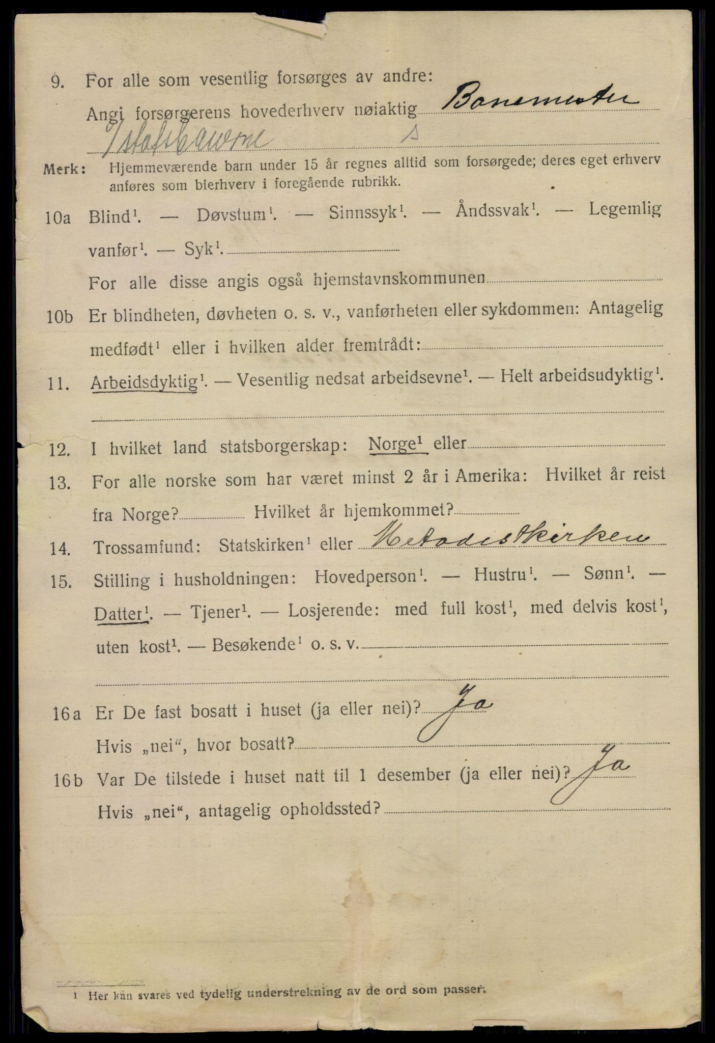 SAO, 1920 census for Sarpsborg, 1920, p. 18885