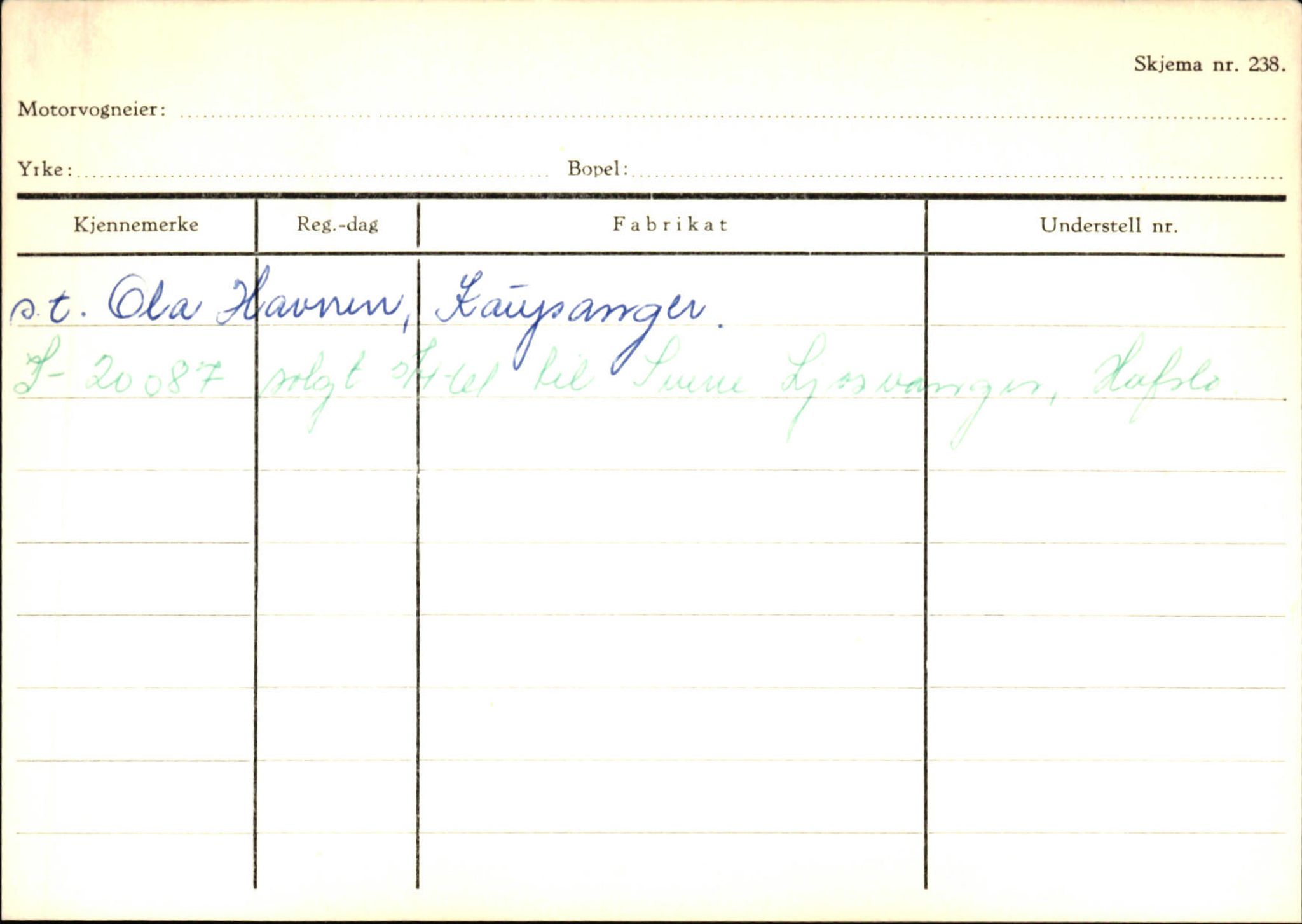 Statens vegvesen, Sogn og Fjordane vegkontor, AV/SAB-A-5301/4/F/L0124: Eigarregister Sogndal A-U, 1945-1975, p. 168