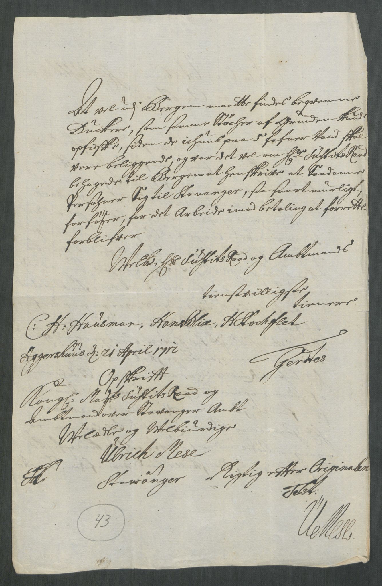 Rentekammeret inntil 1814, Reviderte regnskaper, Fogderegnskap, AV/RA-EA-4092/R47/L2866: Fogderegnskap Ryfylke, 1713, p. 282