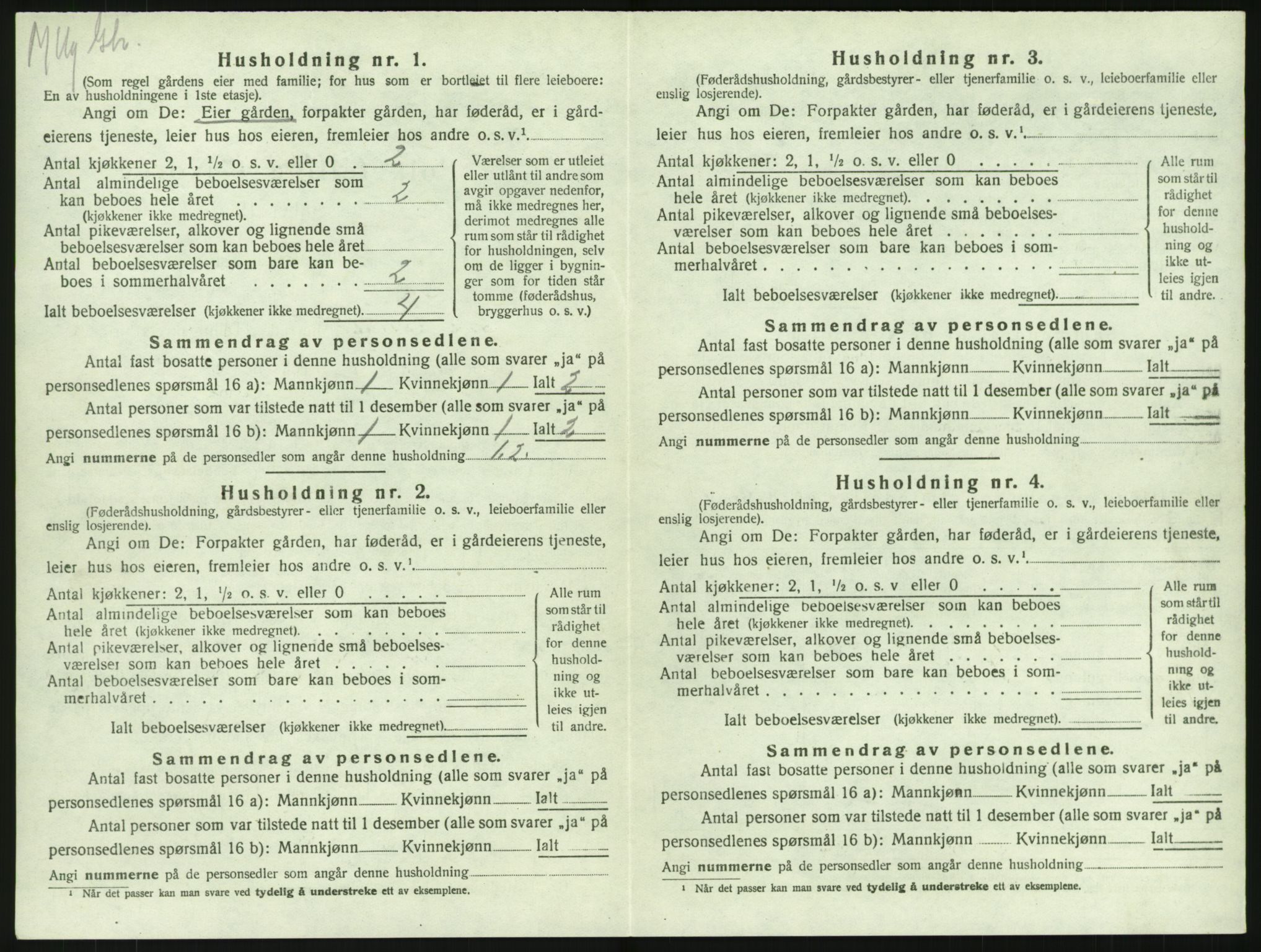 SAKO, 1920 census for Lardal, 1920, p. 852