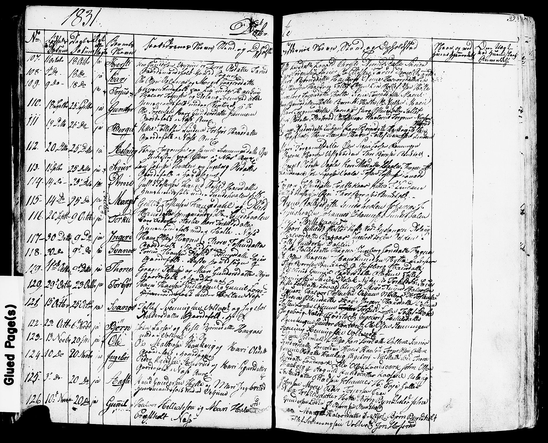 Sauherad kirkebøker, SAKO/A-298/F/Fa/L0006: Parish register (official) no. I 6, 1827-1850, p. 32