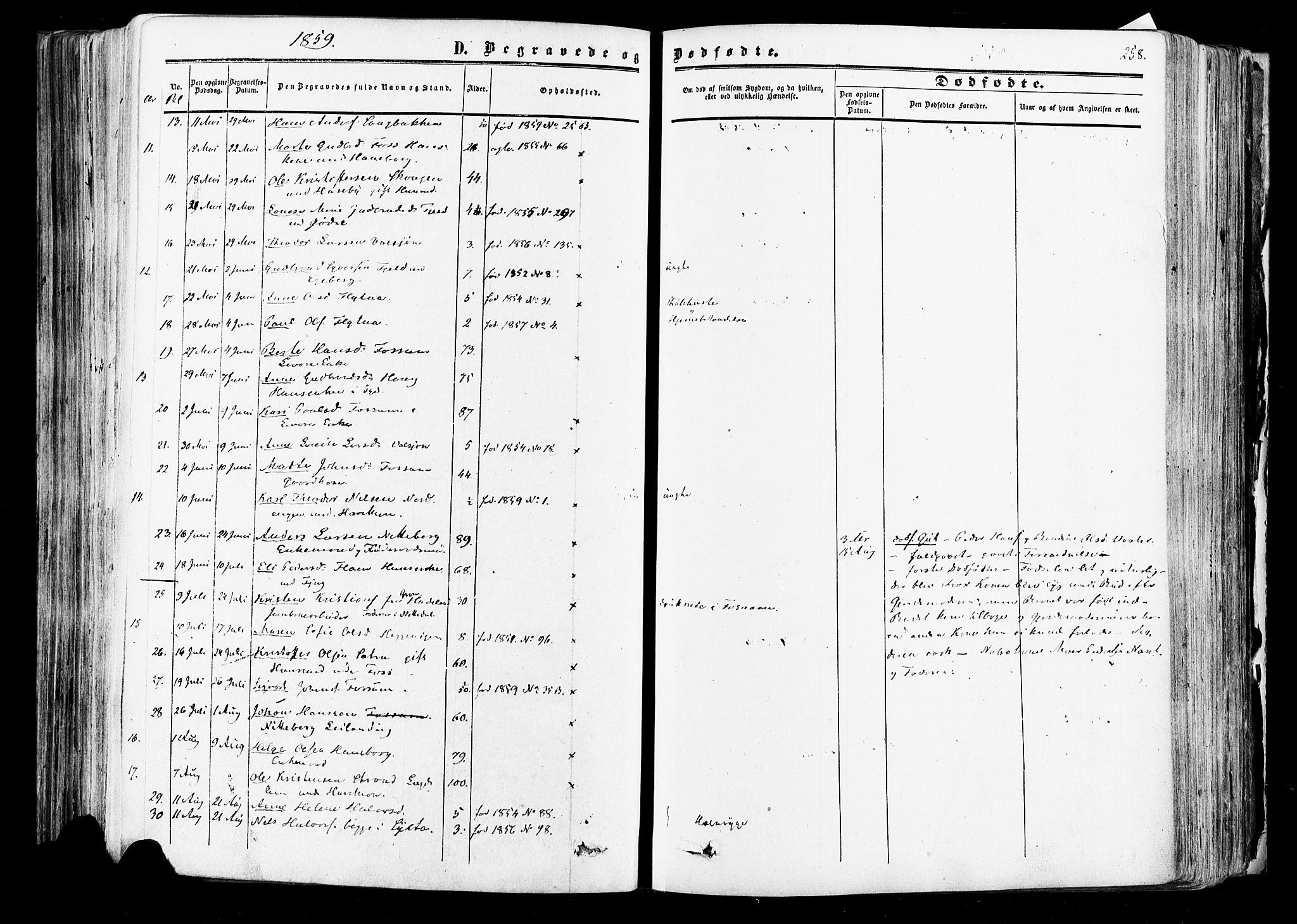 Aurskog prestekontor Kirkebøker, AV/SAO-A-10304a/F/Fa/L0007: Parish register (official) no. I 7, 1854-1877, p. 258