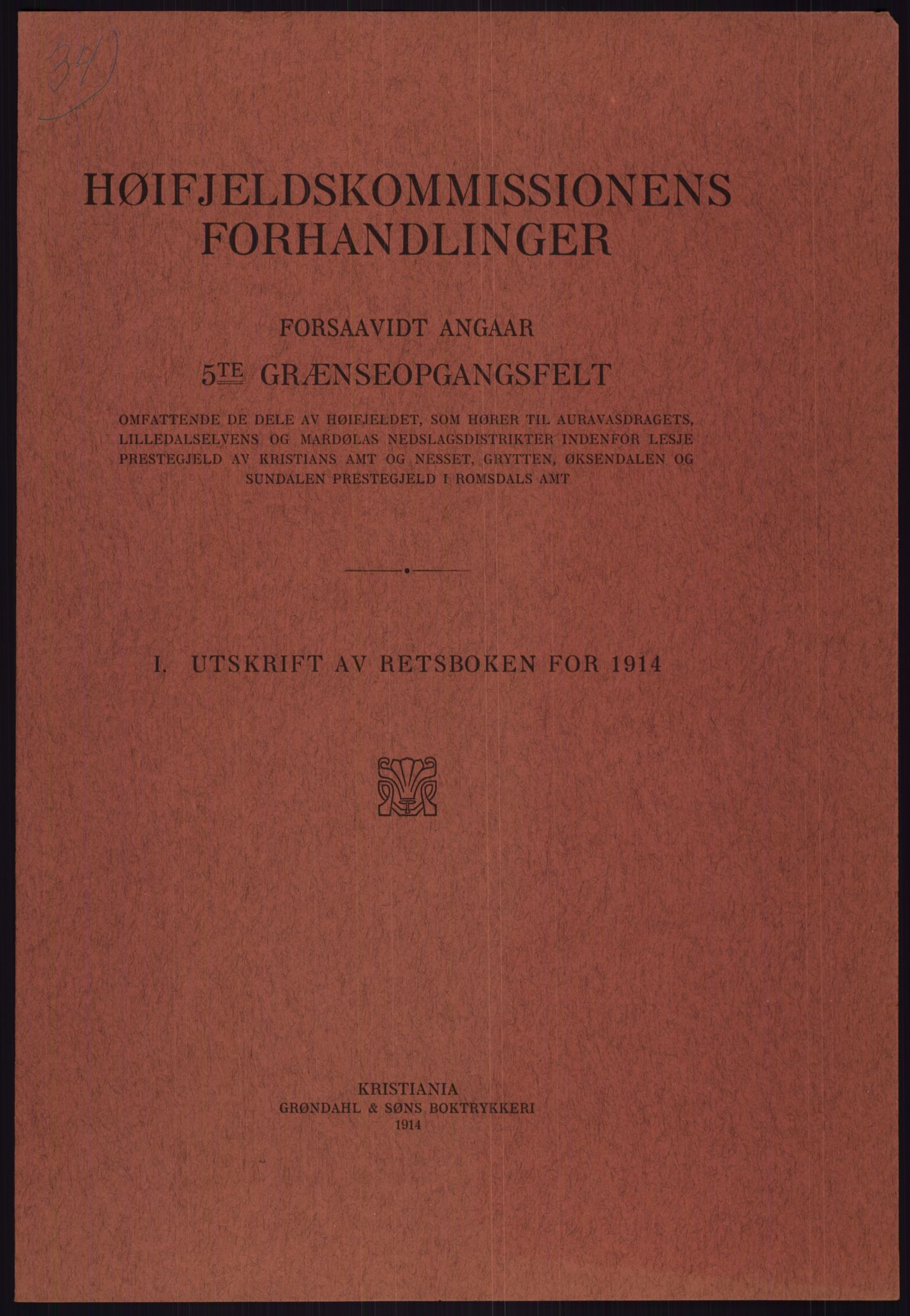 Høyfjellskommisjonen, RA/S-1546/X/Xa/L0001: Nr. 1-33, 1909-1953, p. 1914