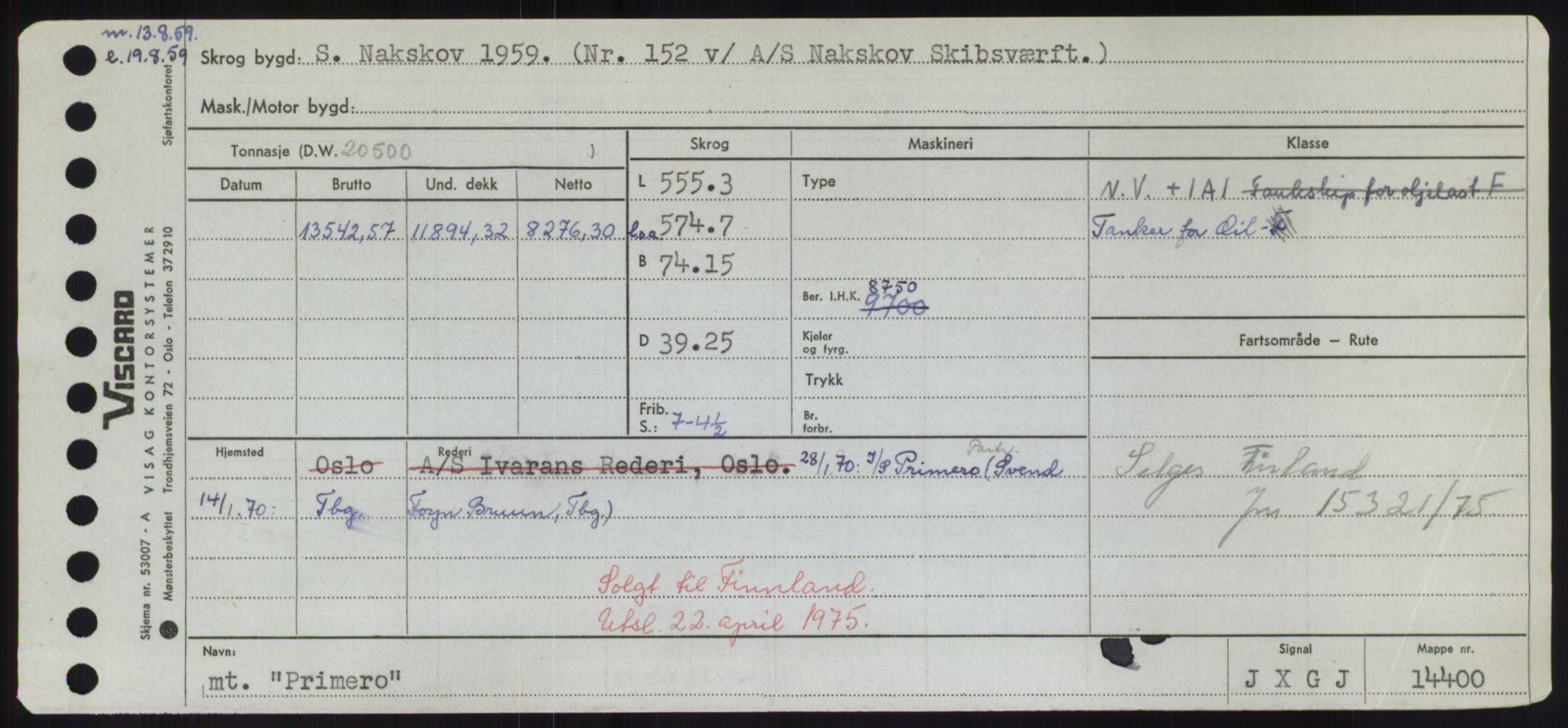 Sjøfartsdirektoratet med forløpere, Skipsmålingen, RA/S-1627/H/Hd/L0029: Fartøy, P, p. 559