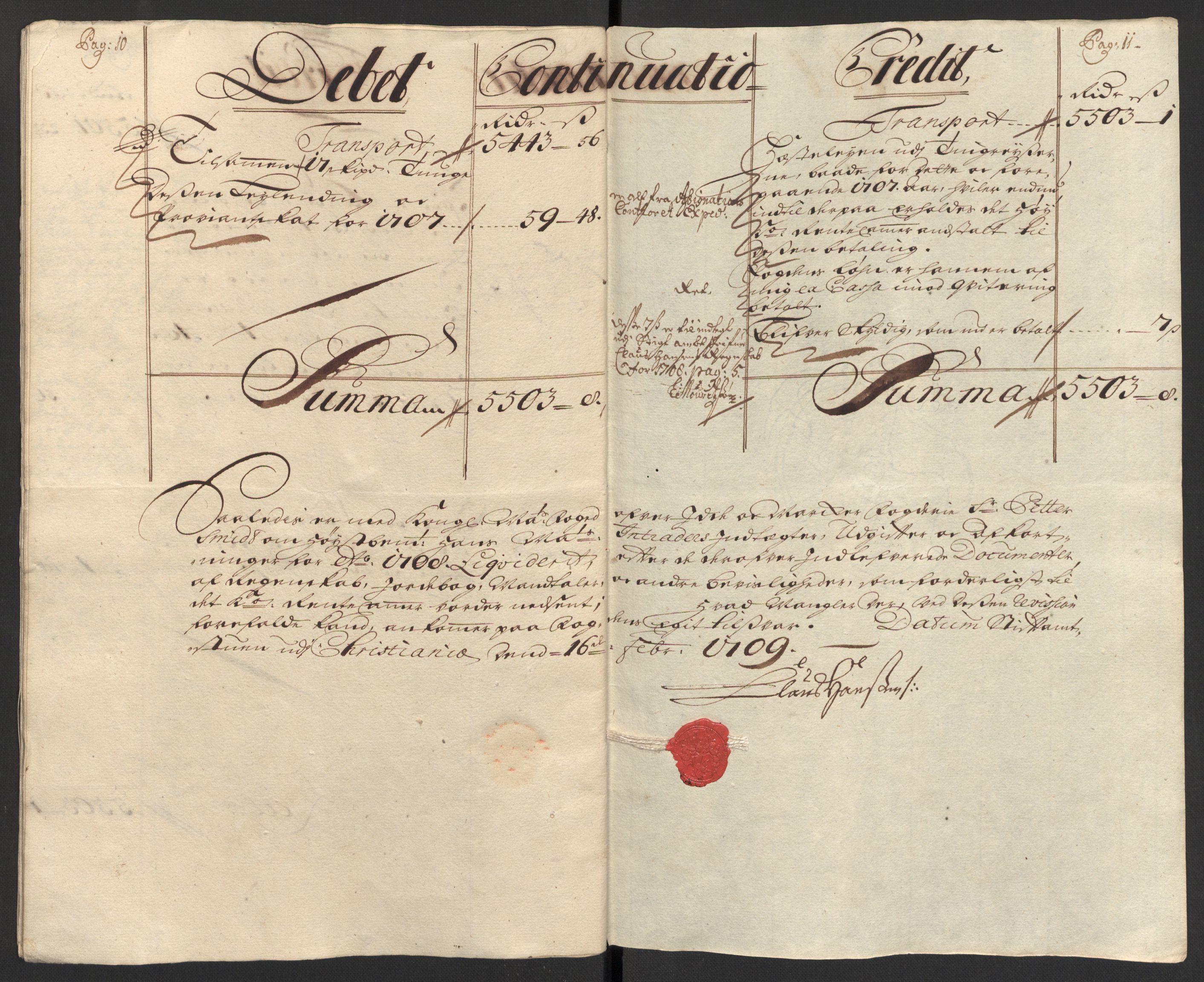 Rentekammeret inntil 1814, Reviderte regnskaper, Fogderegnskap, AV/RA-EA-4092/R01/L0018: Fogderegnskap Idd og Marker, 1707-1709, p. 142