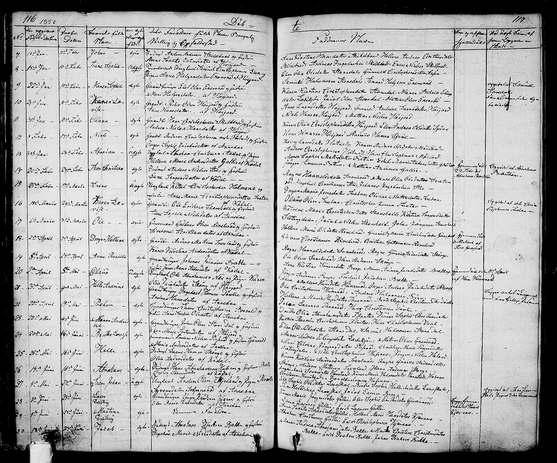 Andebu kirkebøker, AV/SAKO-A-336/G/Ga/L0003: Parish register (copy) no. I 3, 1832-1867, p. 116-117