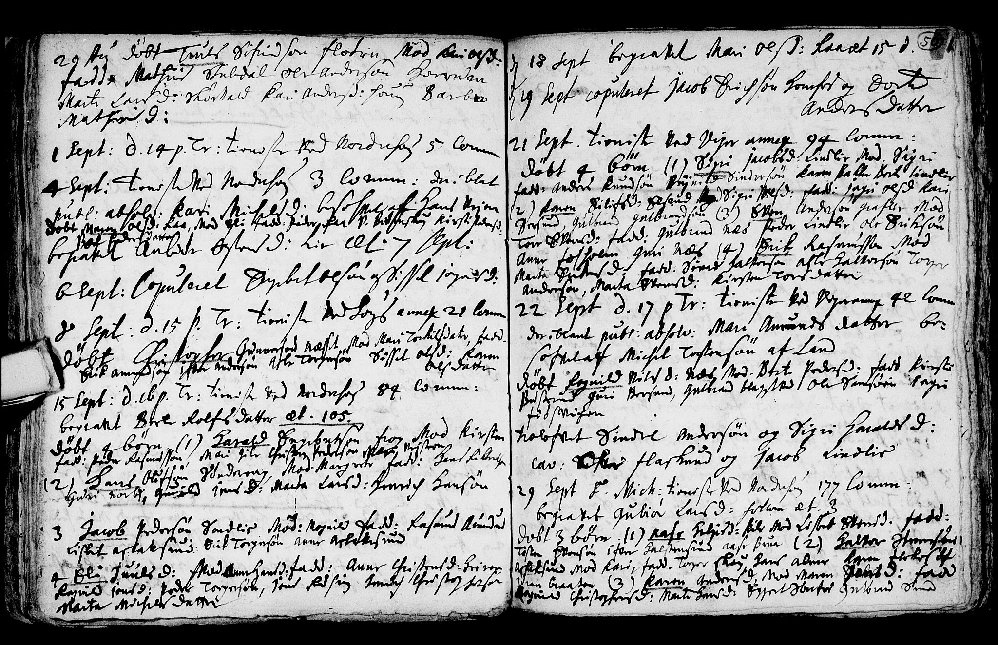 Norderhov kirkebøker, SAKO/A-237/F/Fa/L0001: Parish register (official) no. 1, 1704-1716, p. 50