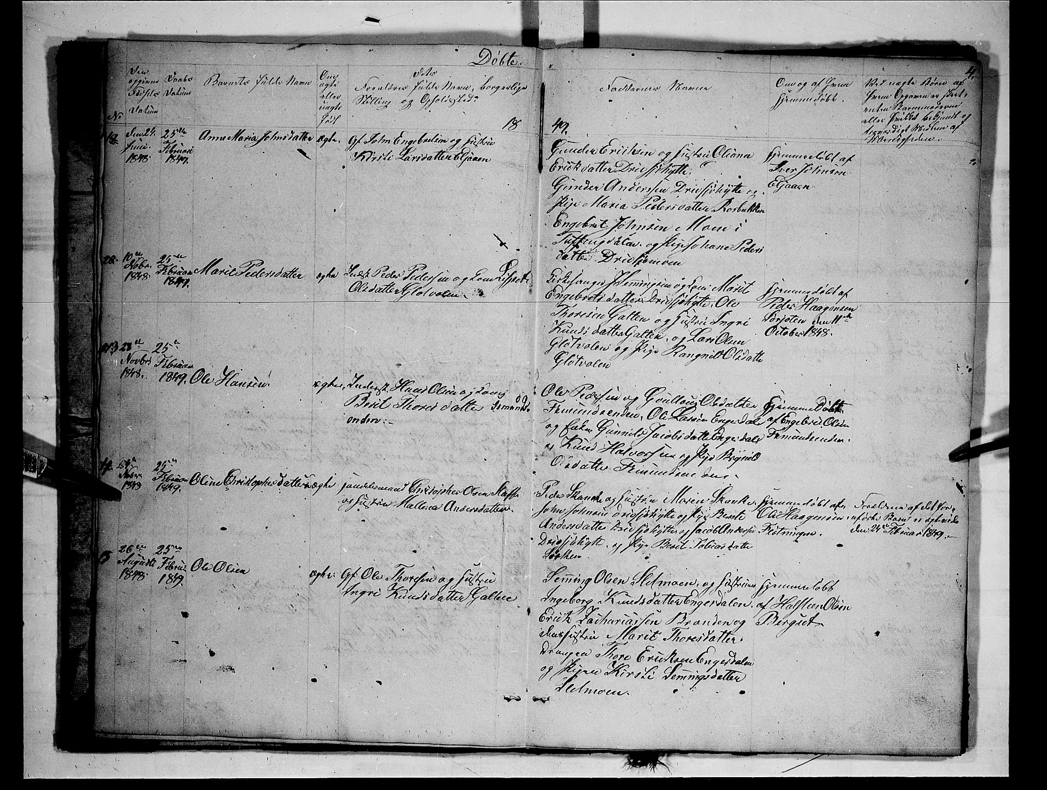 Rendalen prestekontor, SAH/PREST-054/H/Ha/Hab/L0001: Parish register (copy) no. 1, 1847-1857, p. 4