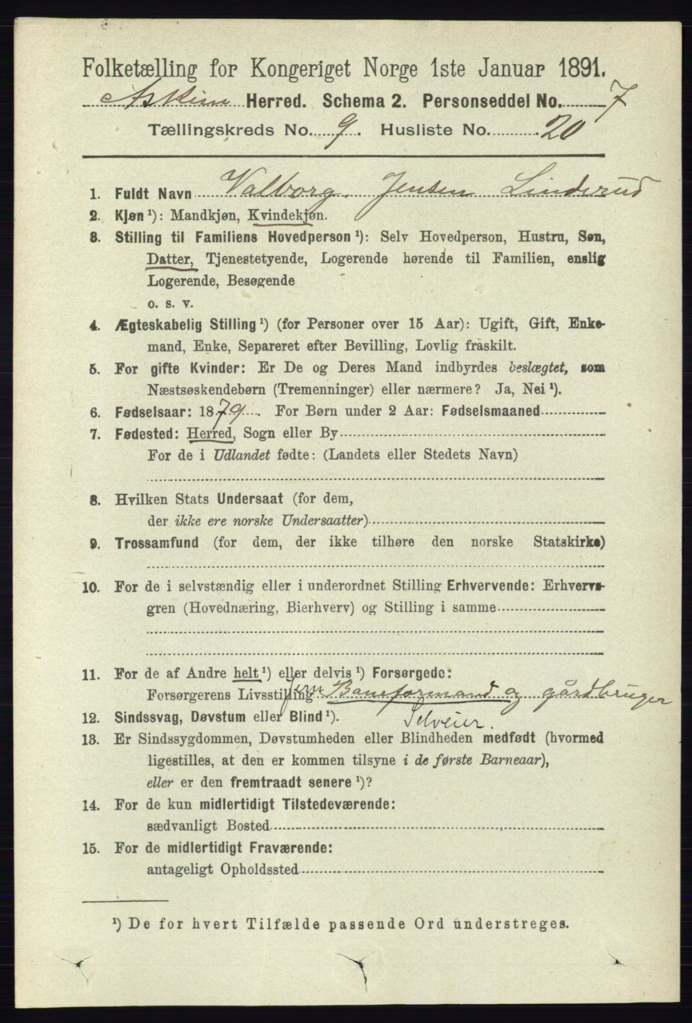 RA, 1891 census for 0124 Askim, 1891, p. 1578