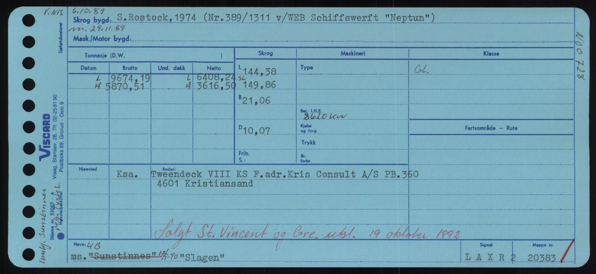 Sjøfartsdirektoratet med forløpere, Skipsmålingen, RA/S-1627/H/Hd/L0034: Fartøy, Sk-Slå, p. 341