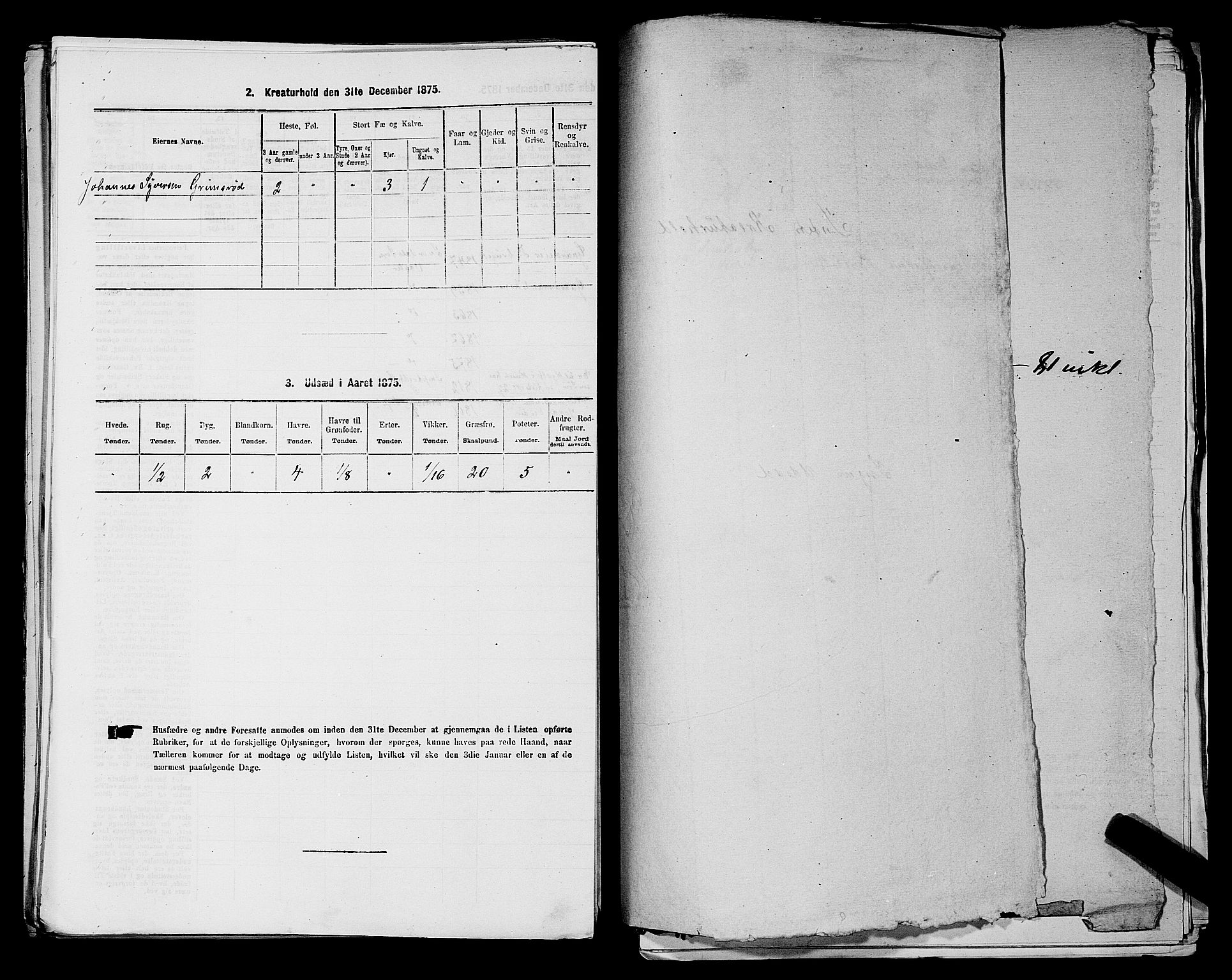 RA, 1875 census for 0137P Våler, 1875, p. 861