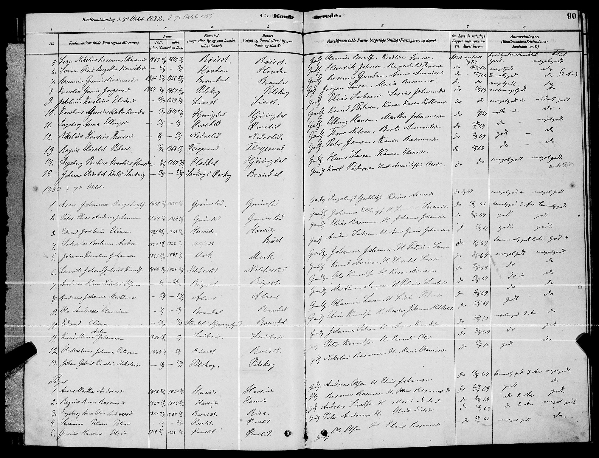 Ministerialprotokoller, klokkerbøker og fødselsregistre - Møre og Romsdal, AV/SAT-A-1454/510/L0125: Parish register (copy) no. 510C02, 1878-1900, p. 90