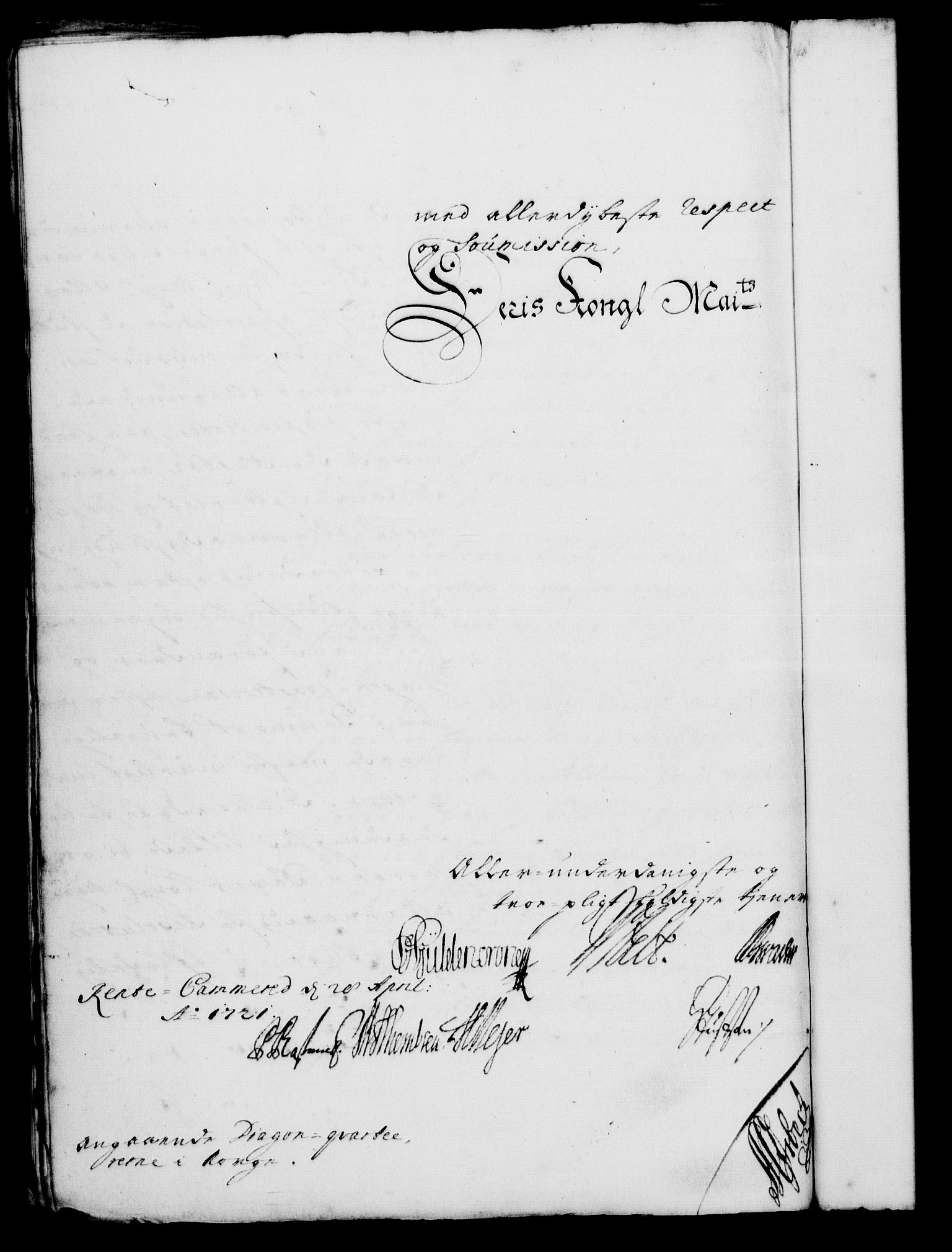 Rentekammeret, Kammerkanselliet, RA/EA-3111/G/Gf/Gfa/L0004: Norsk relasjons- og resolusjonsprotokoll (merket RK 52.4), 1721, p. 738