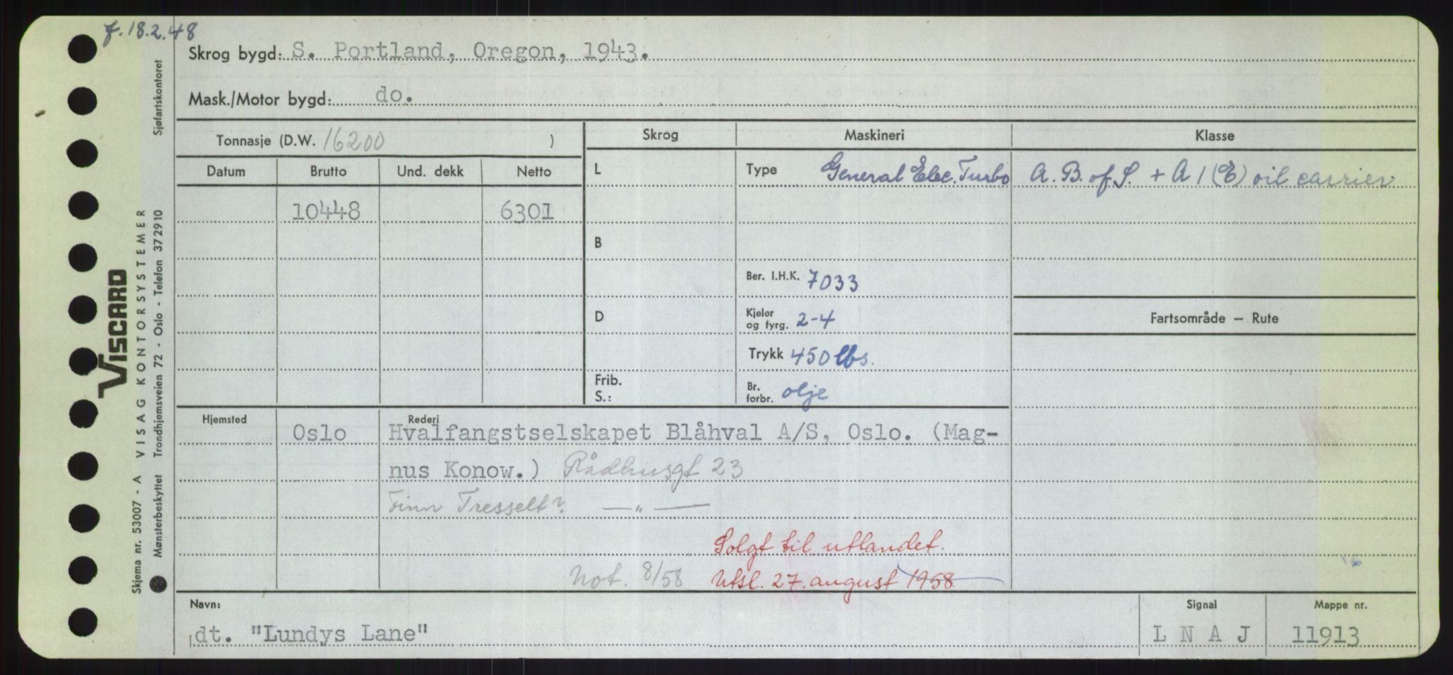 Sjøfartsdirektoratet med forløpere, Skipsmålingen, RA/S-1627/H/Hd/L0023: Fartøy, Lia-Løv, p. 417