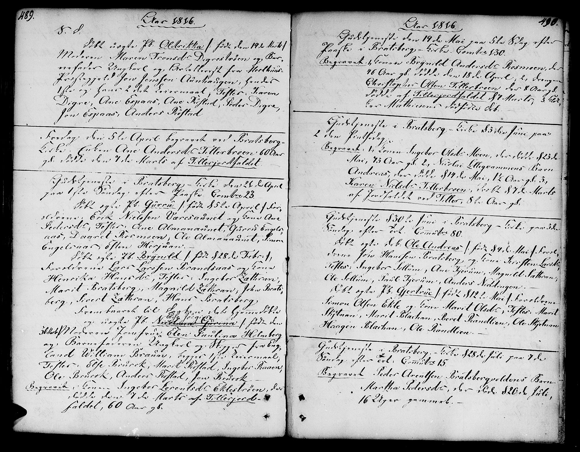 Ministerialprotokoller, klokkerbøker og fødselsregistre - Sør-Trøndelag, SAT/A-1456/606/L0282: Parish register (official) no. 606A02 /3, 1781-1817, p. 489-490