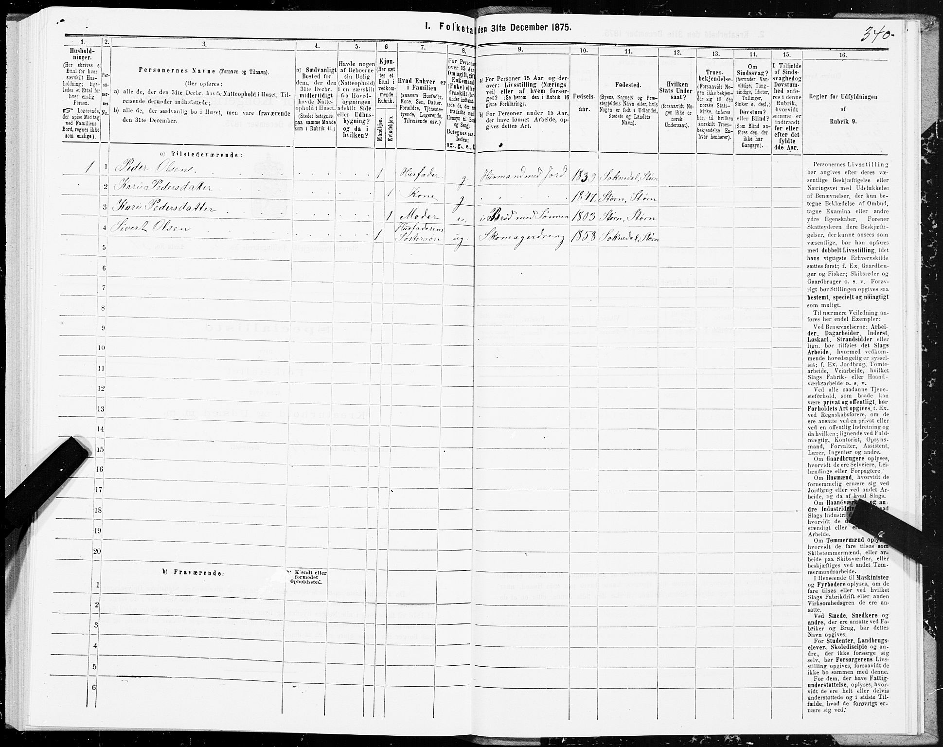 SAT, 1875 census for 1648P Støren, 1875, p. 8340