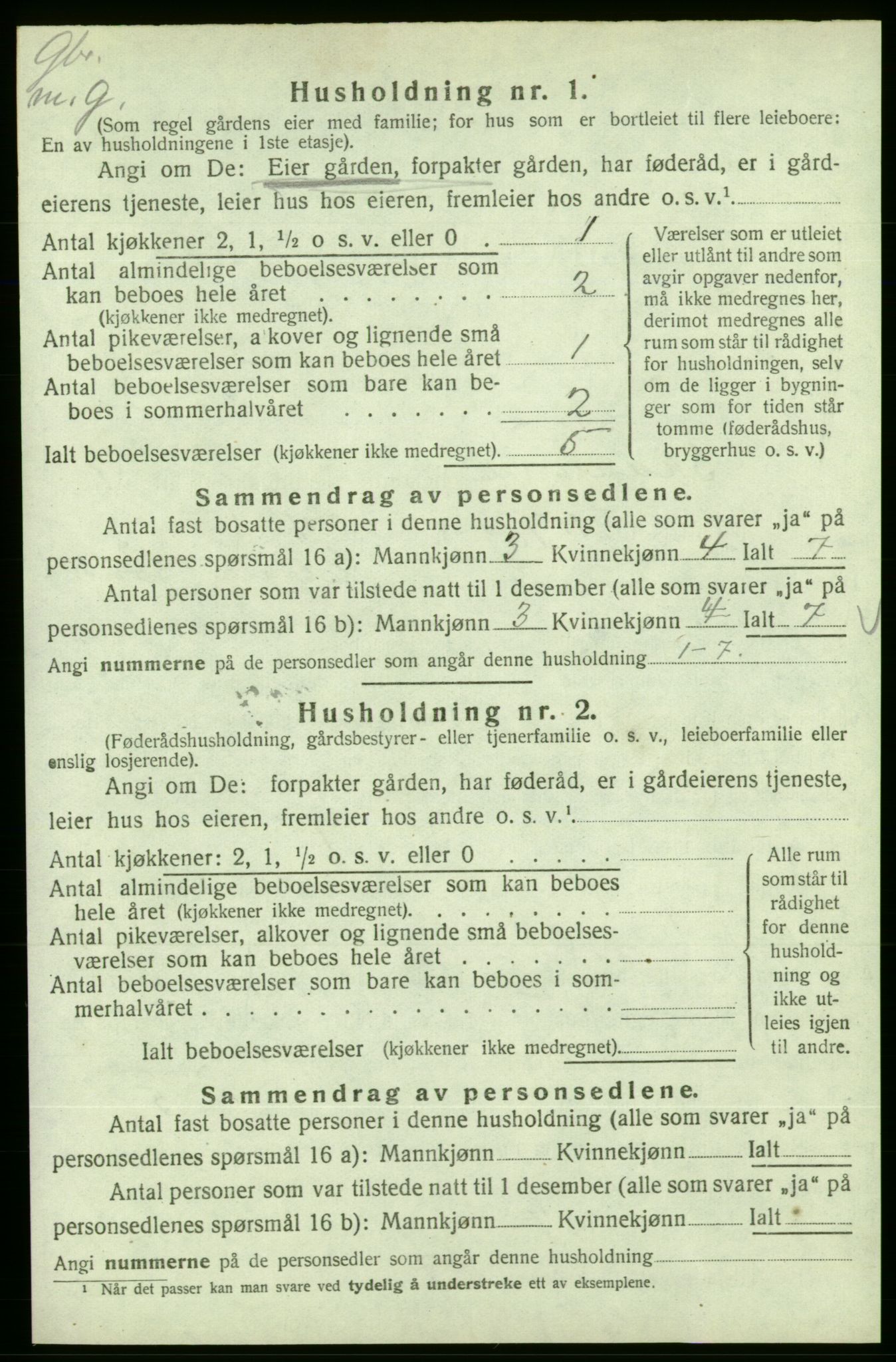 SAB, 1920 census for Skånevik, 1920, p. 166