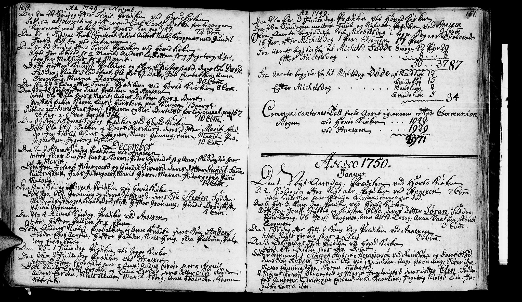 Ministerialprotokoller, klokkerbøker og fødselsregistre - Sør-Trøndelag, SAT/A-1456/646/L0604: Parish register (official) no. 646A02, 1735-1750, p. 160-161