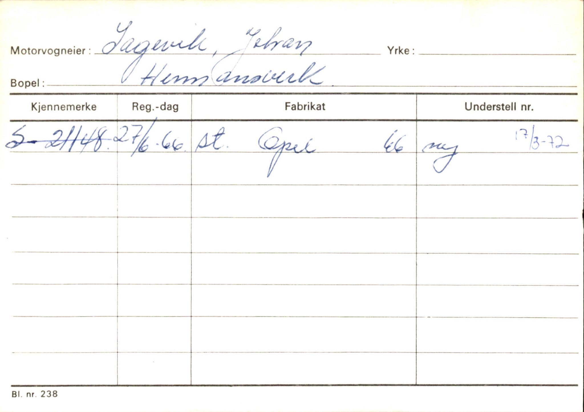 Statens vegvesen, Sogn og Fjordane vegkontor, AV/SAB-A-5301/4/F/L0126: Eigarregister Fjaler M-Å. Leikanger A-Å, 1945-1975, p. 2047