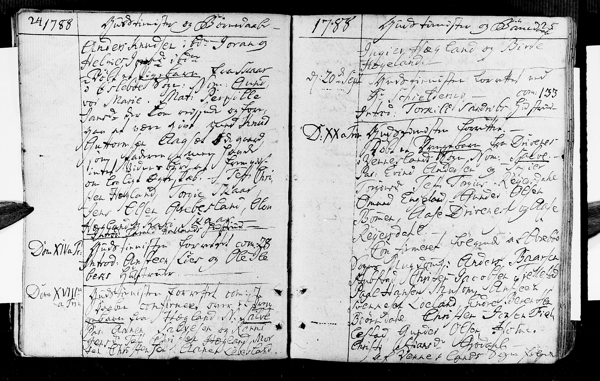 Vennesla sokneprestkontor, AV/SAK-1111-0045/Fa/Fac/L0002: Parish register (official) no. A 2, 1785-1834, p. 24-25