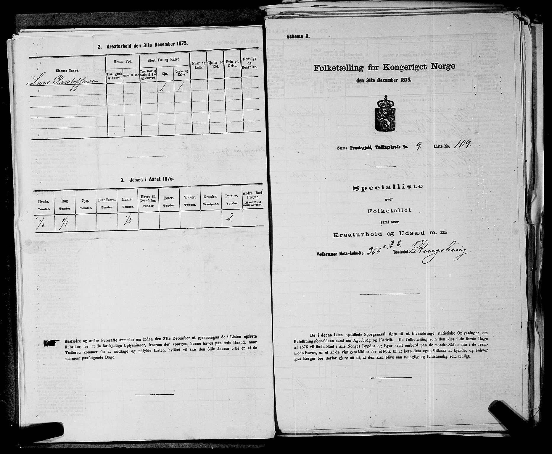 SAKO, 1875 census for 0721P Sem, 1875, p. 1530