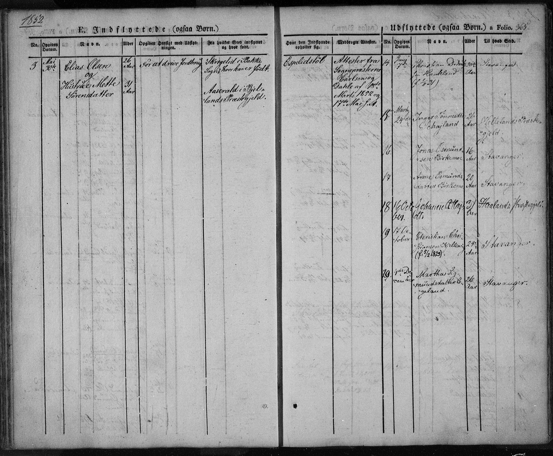 Lund sokneprestkontor, SAST/A-101809/S06/L0008: Parish register (official) no. A 7.2, 1833-1854, p. 365