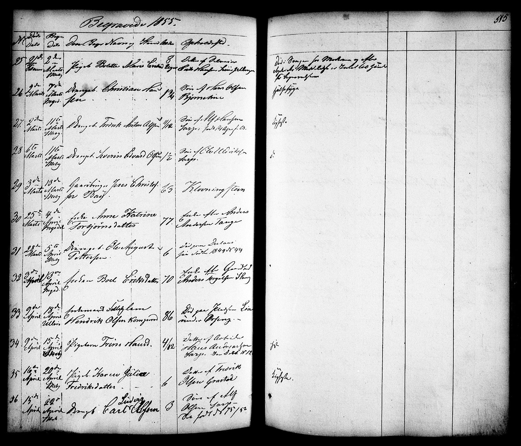 Skjeberg prestekontor Kirkebøker, AV/SAO-A-10923/F/Fa/L0006: Parish register (official) no. I 6, 1846-1858, p. 515