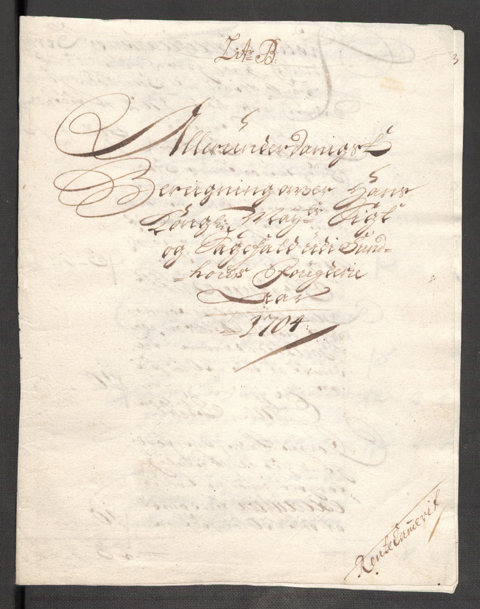 Rentekammeret inntil 1814, Reviderte regnskaper, Fogderegnskap, AV/RA-EA-4092/R48/L2982: Fogderegnskap Sunnhordland og Hardanger, 1704, p. 29