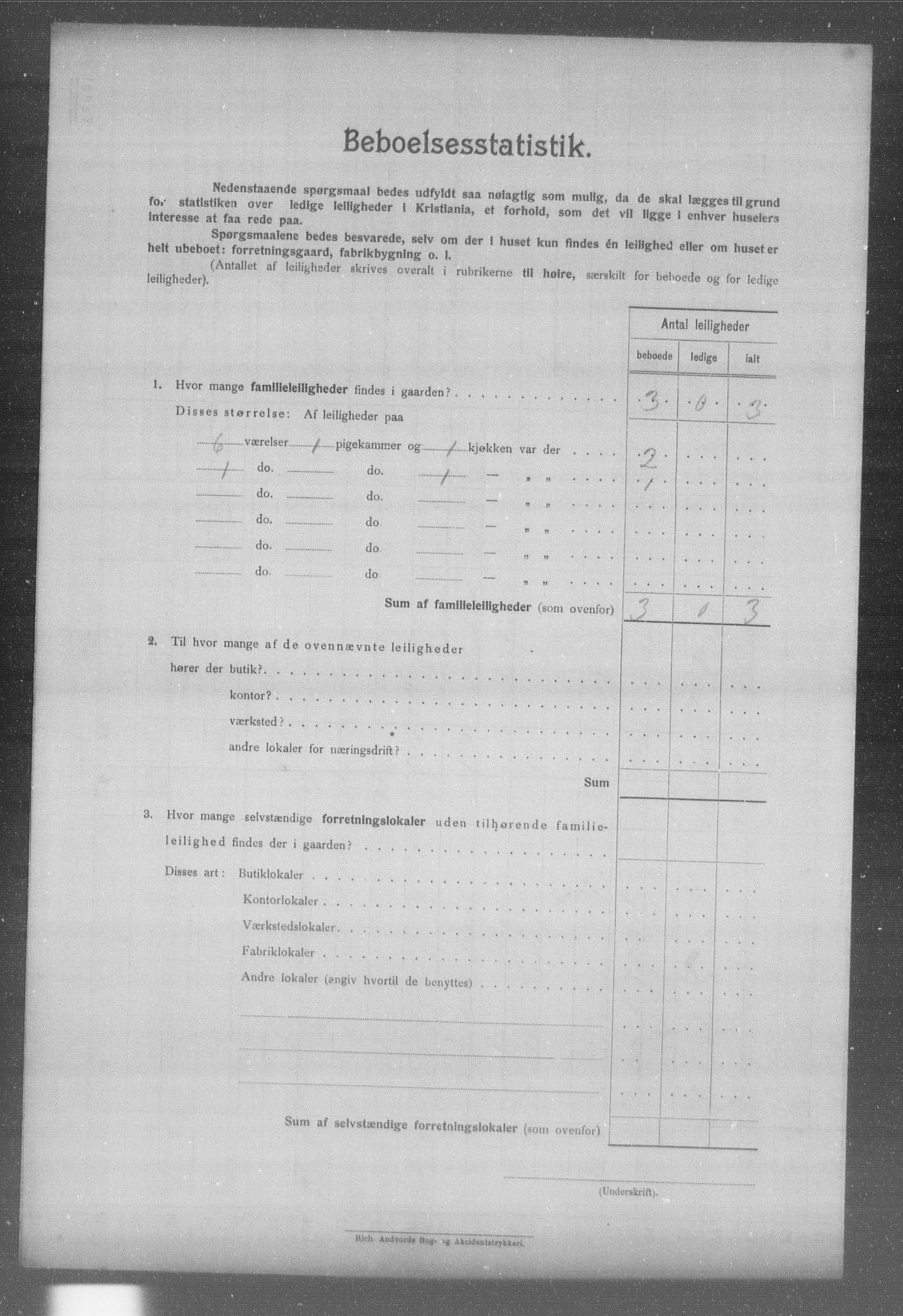 OBA, Municipal Census 1904 for Kristiania, 1904, p. 1483