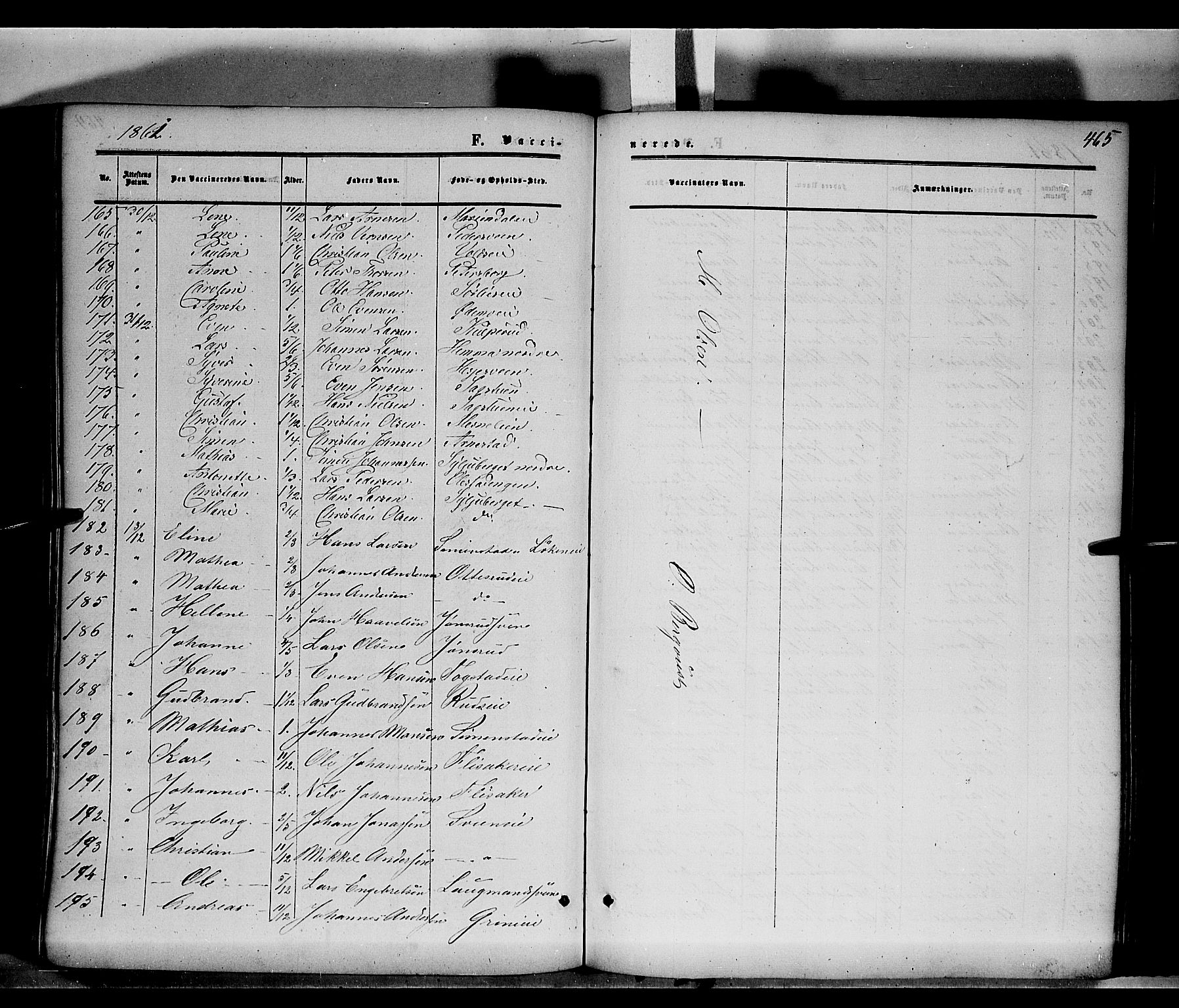 Ringsaker prestekontor, AV/SAH-PREST-014/K/Ka/L0010: Parish register (official) no. 10, 1861-1869, p. 465