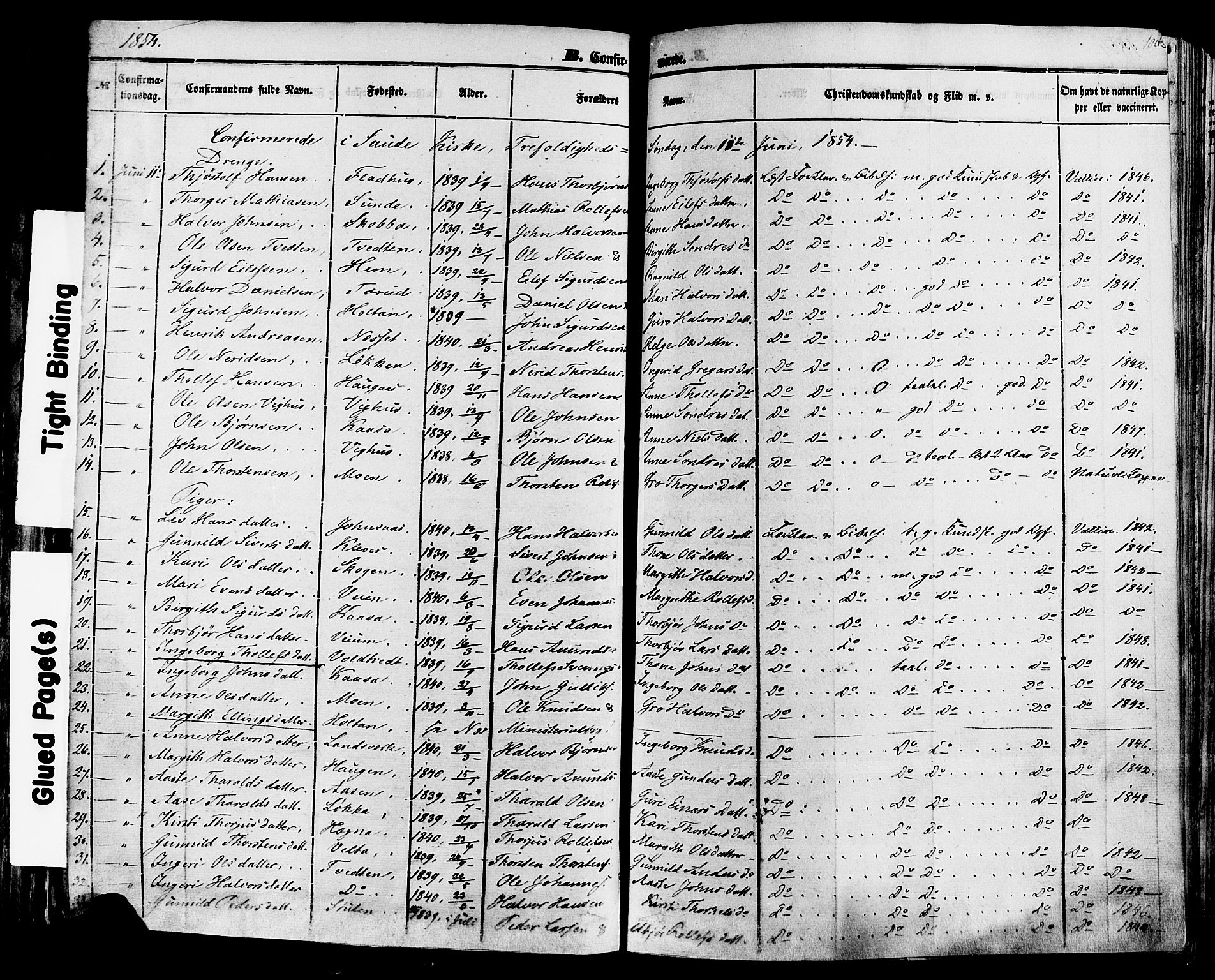 Sauherad kirkebøker, AV/SAKO-A-298/F/Fa/L0007: Parish register (official) no. I 7, 1851-1873, p. 100