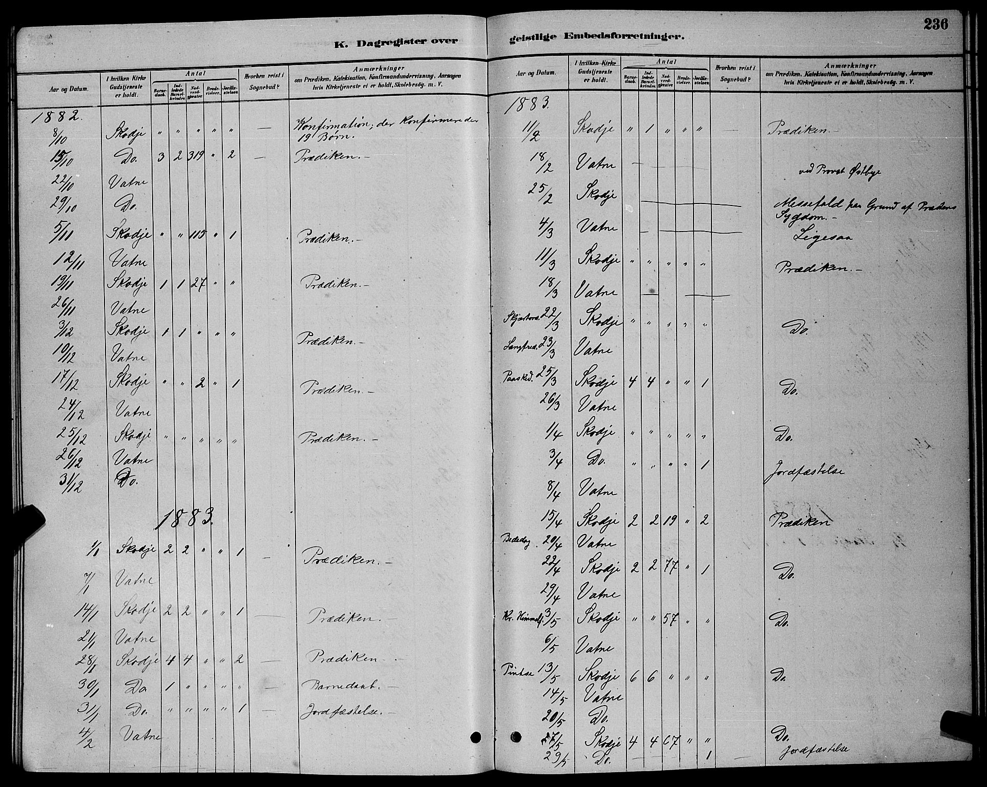 Ministerialprotokoller, klokkerbøker og fødselsregistre - Møre og Romsdal, AV/SAT-A-1454/524/L0365: Parish register (copy) no. 524C06, 1880-1899, p. 236