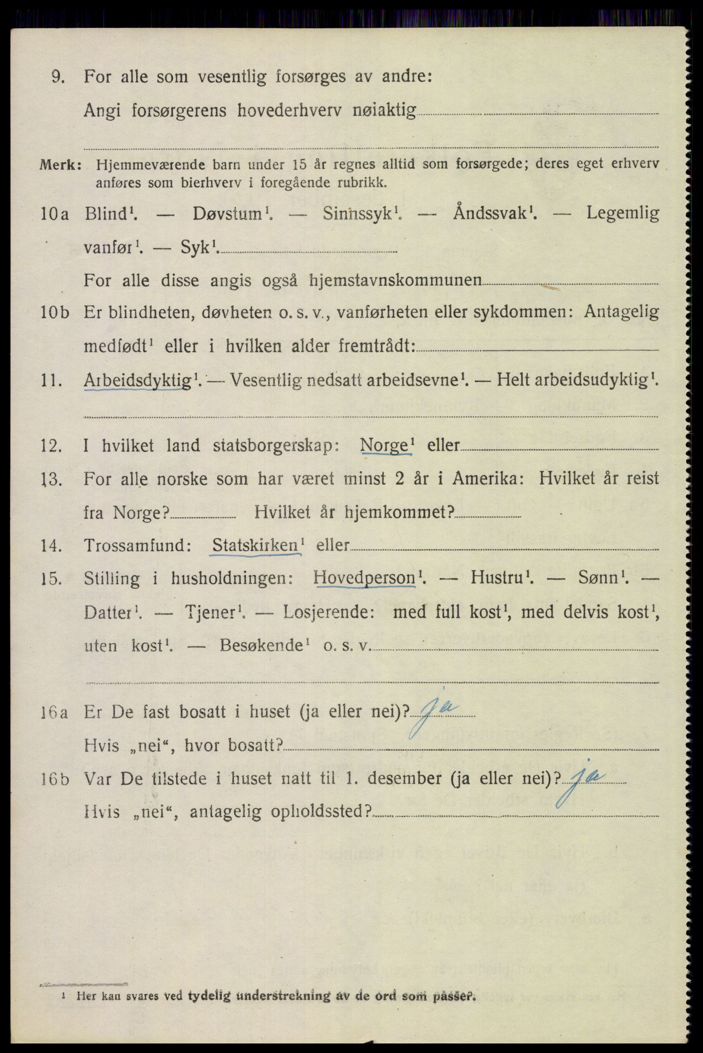 SAH, 1920 census for Trysil, 1920, p. 13002