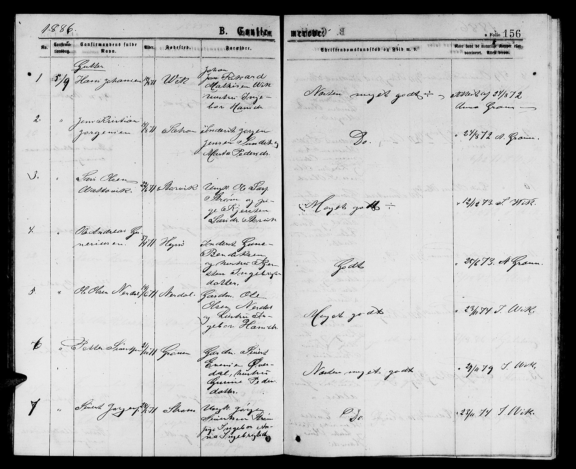 Ministerialprotokoller, klokkerbøker og fødselsregistre - Sør-Trøndelag, SAT/A-1456/657/L0715: Parish register (copy) no. 657C02, 1873-1888, p. 156
